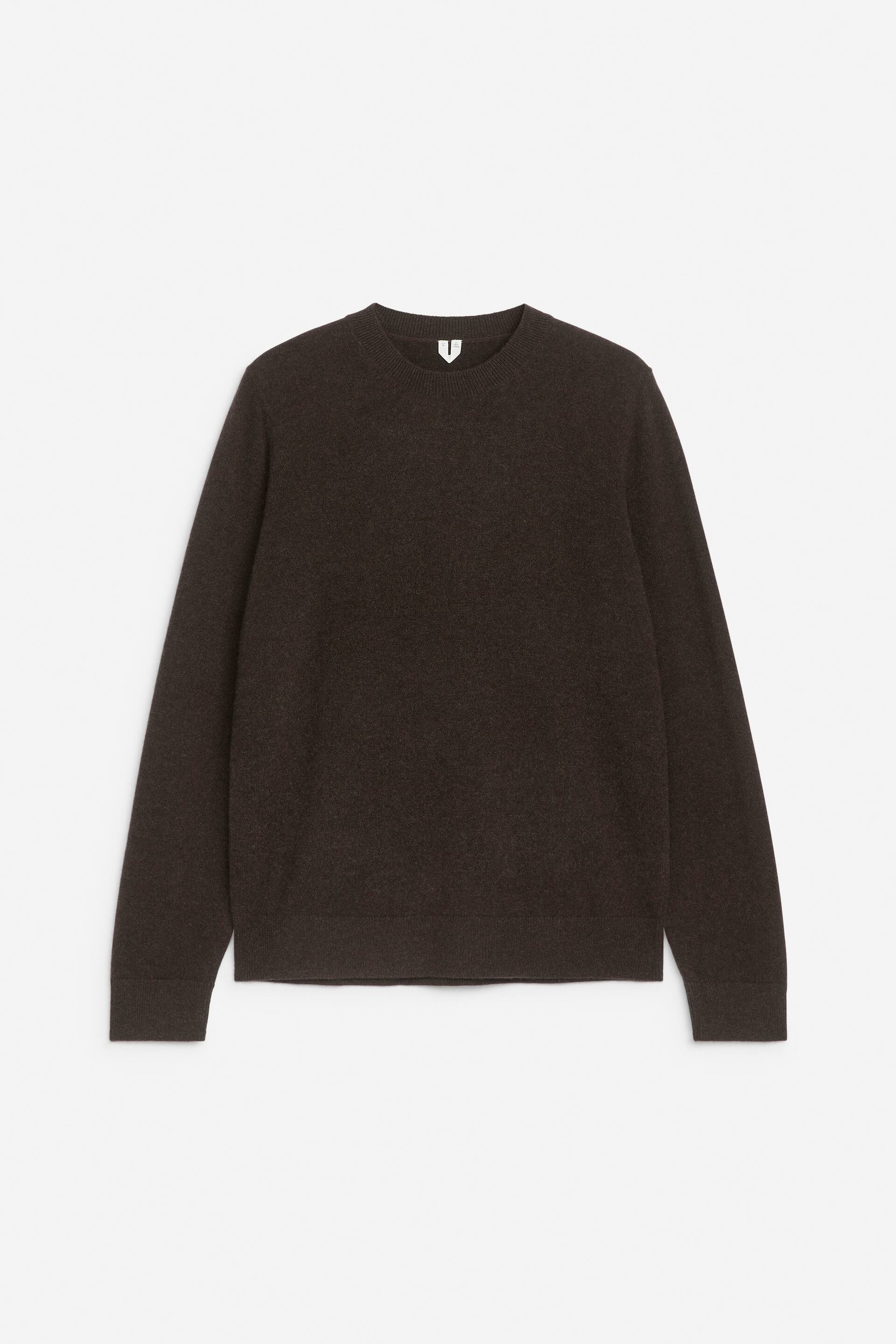 Näytä suurempi kuva: Kashmir-villapusero - Tummanruskea - MIEHET | H&M FI 1