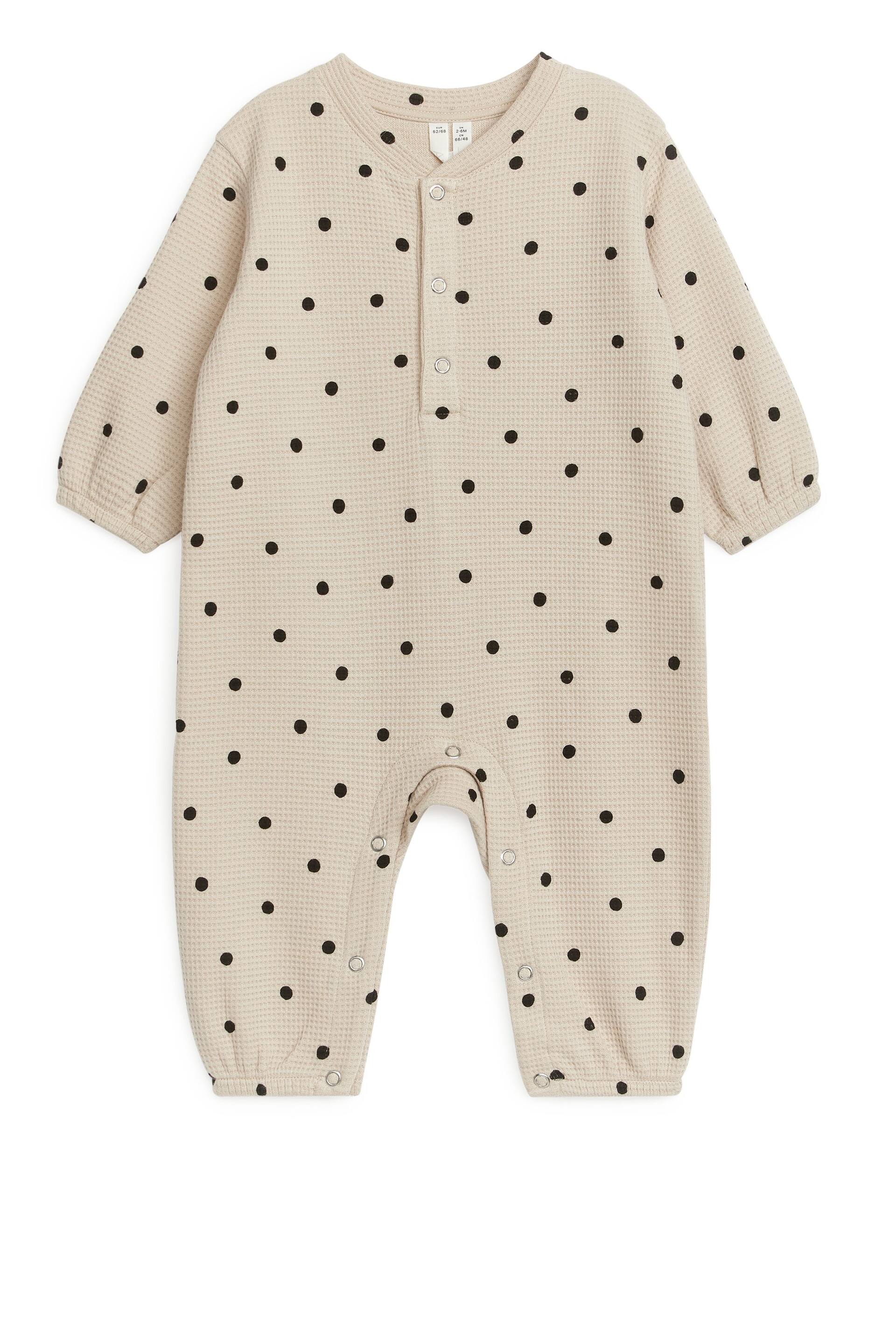 View larger image: Rib Jersey Overall - Off-White/Black - Kids | H&M GB 1