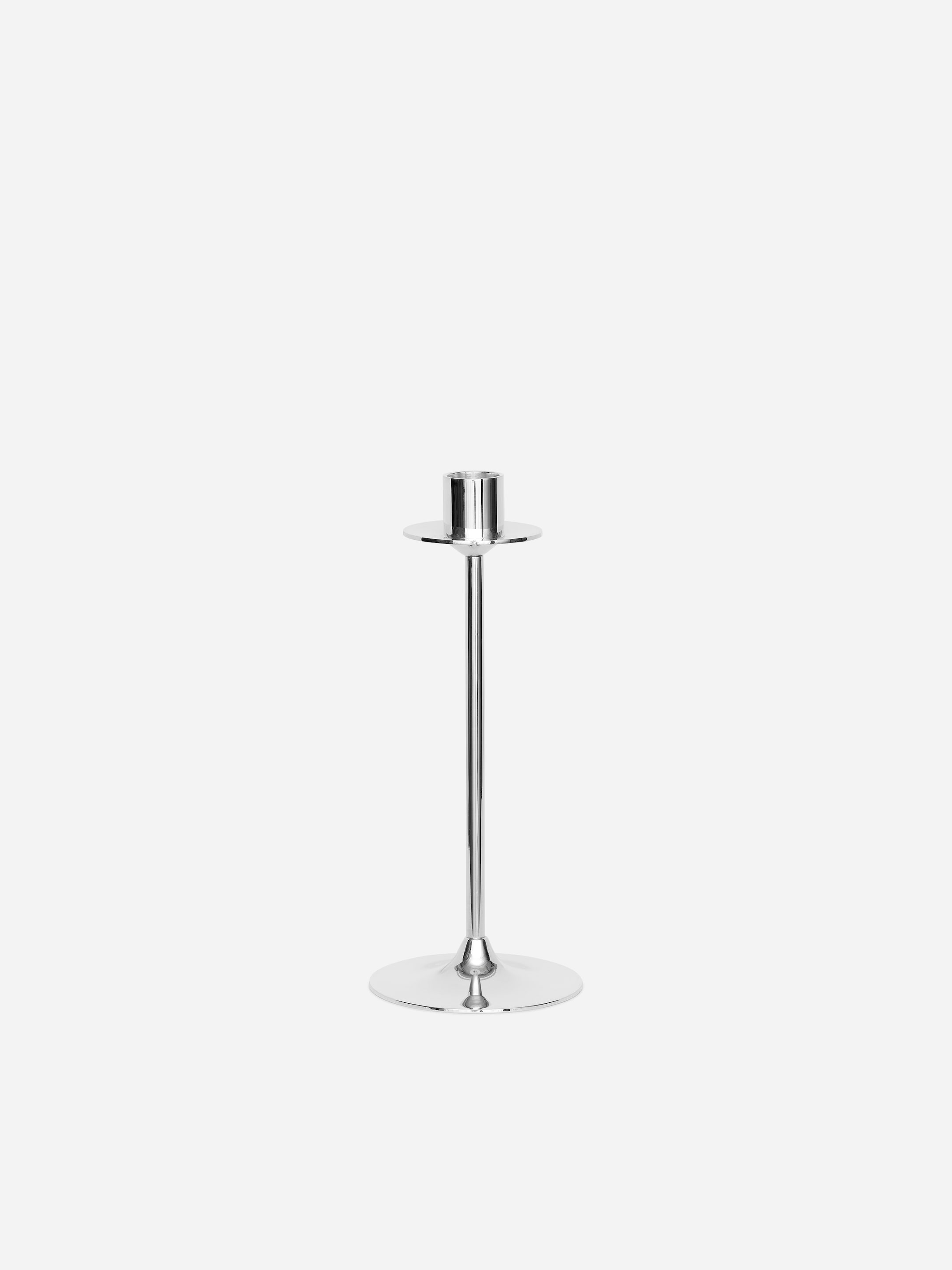 Silver-Plated Candle Stick-#ABAAAA-19369