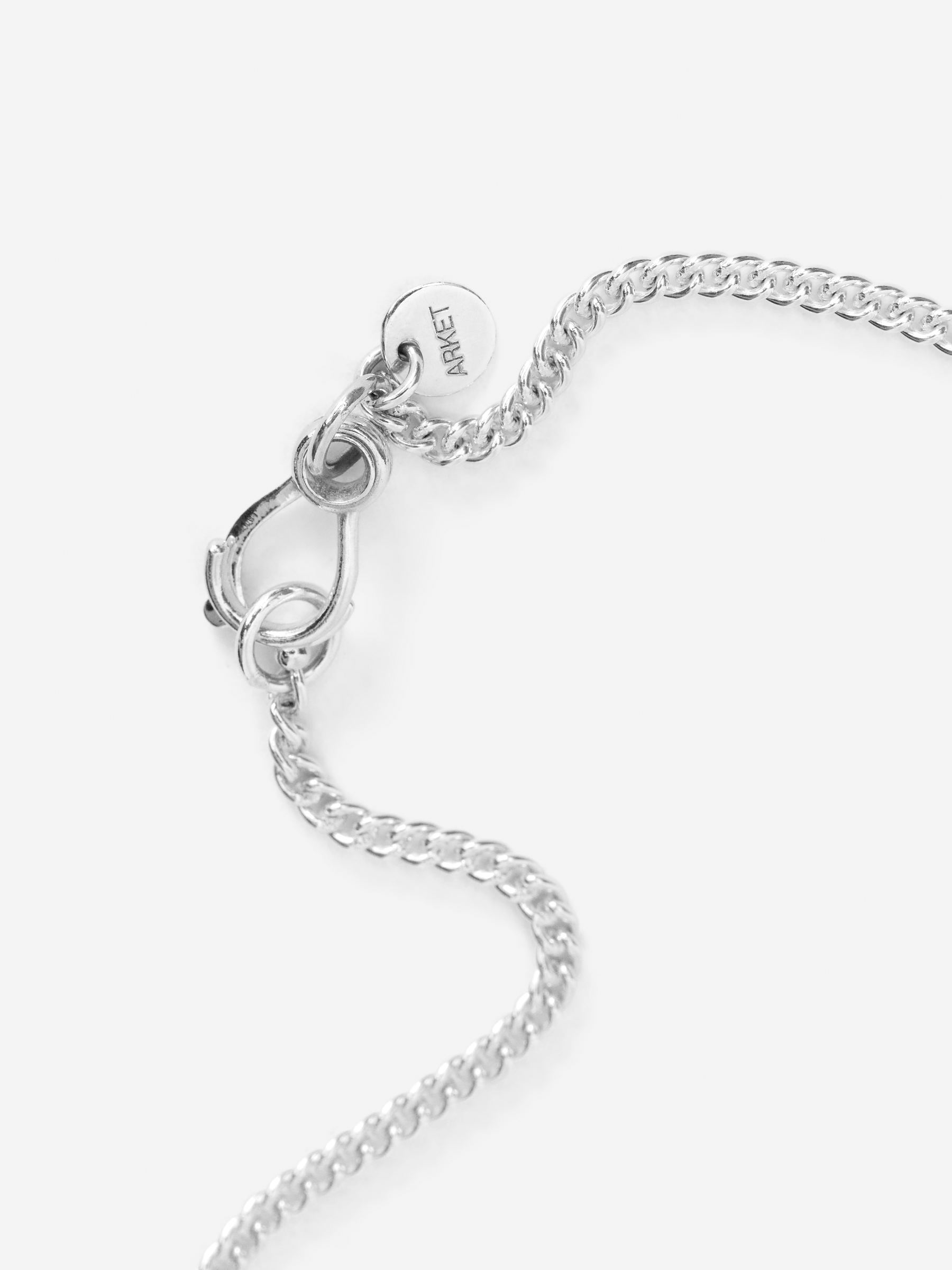 Thin Sterling Silver Chain Necklace - Silver - Men - StillMedia/DescriptiveDetail - 11