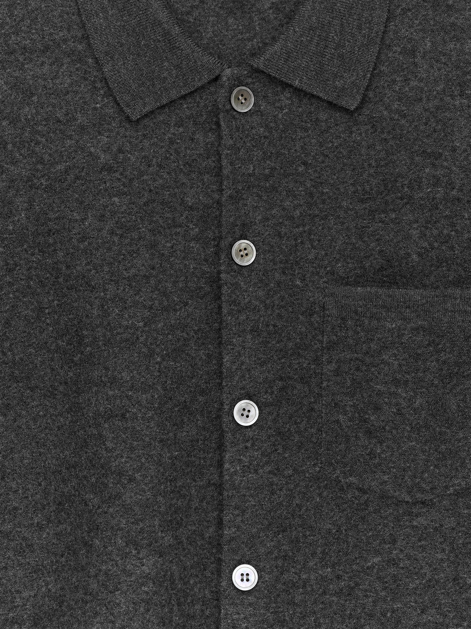 Kofta i valkad ull - Grå - Regular fit - Men - StillMedia/DescriptiveDetail - 2