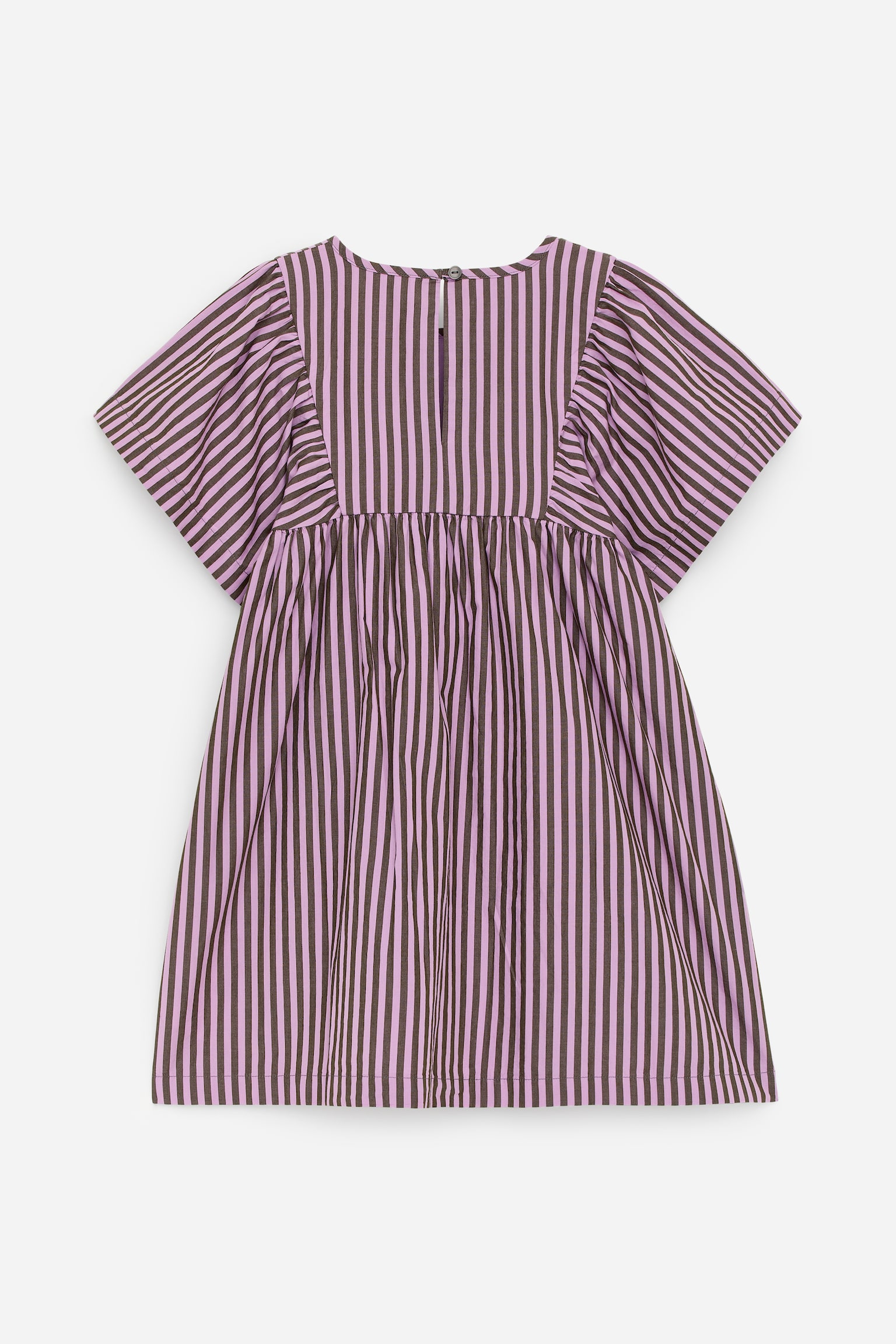 Robe en popeline de coton - Lilas/Rayures - 2