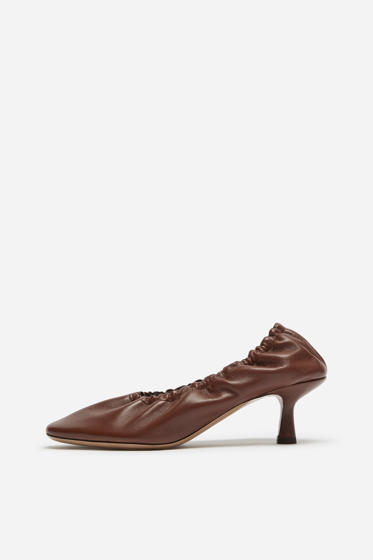 Escarpins froncés - Taupe foncé