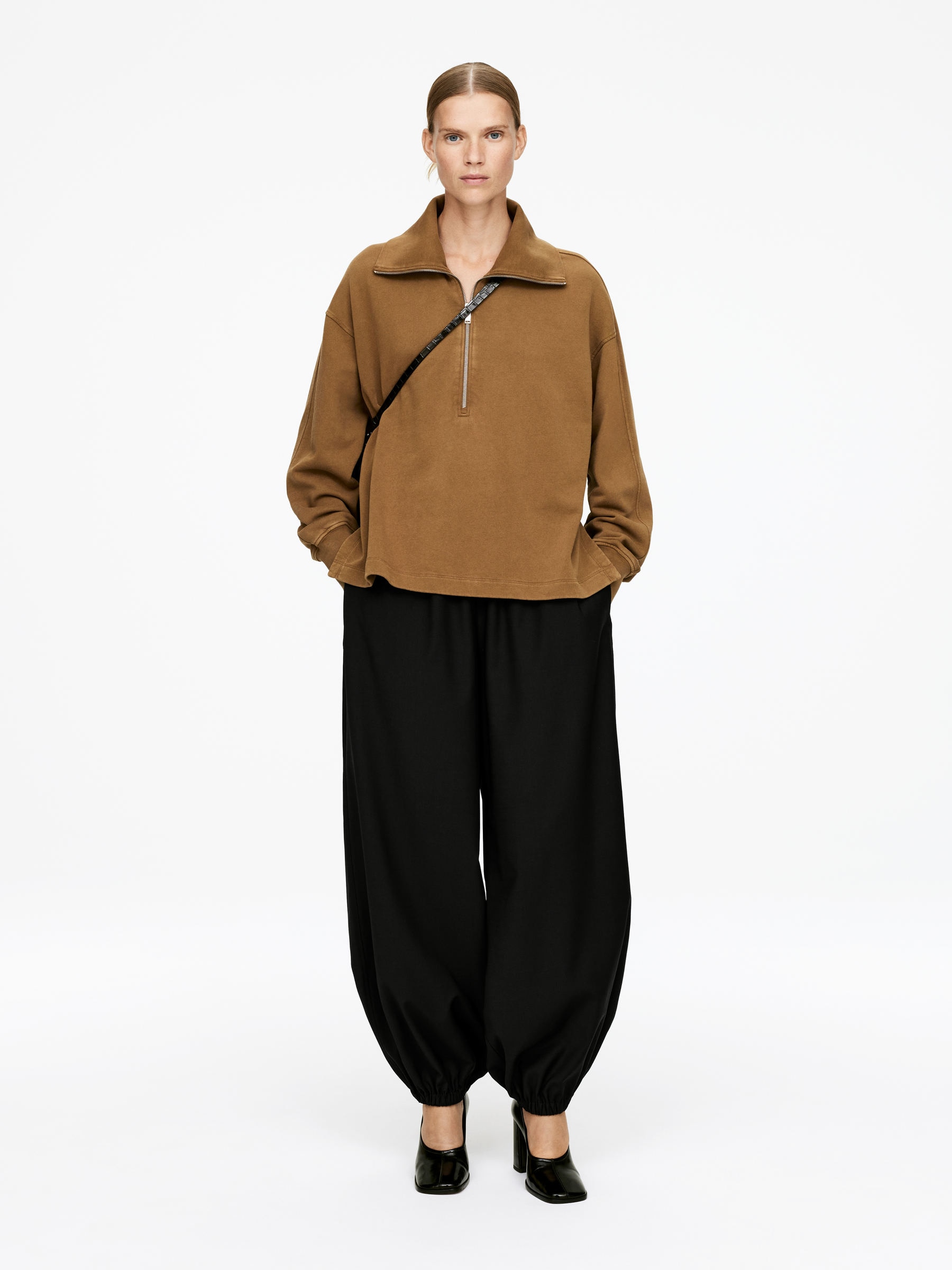 Barrel-Leg Trousers-#272627-16932