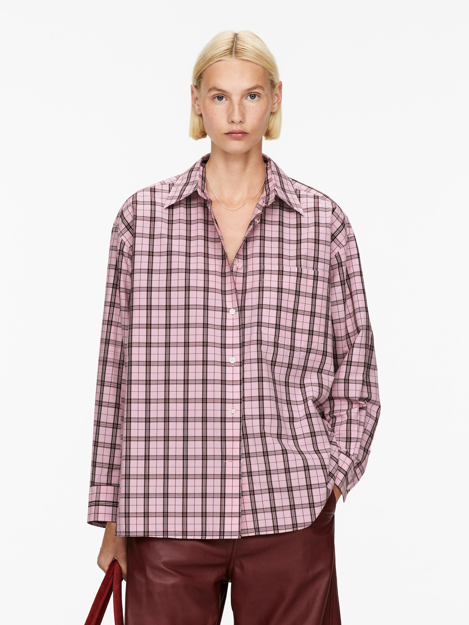 Oversized Shirt-#DBB5BF-16395