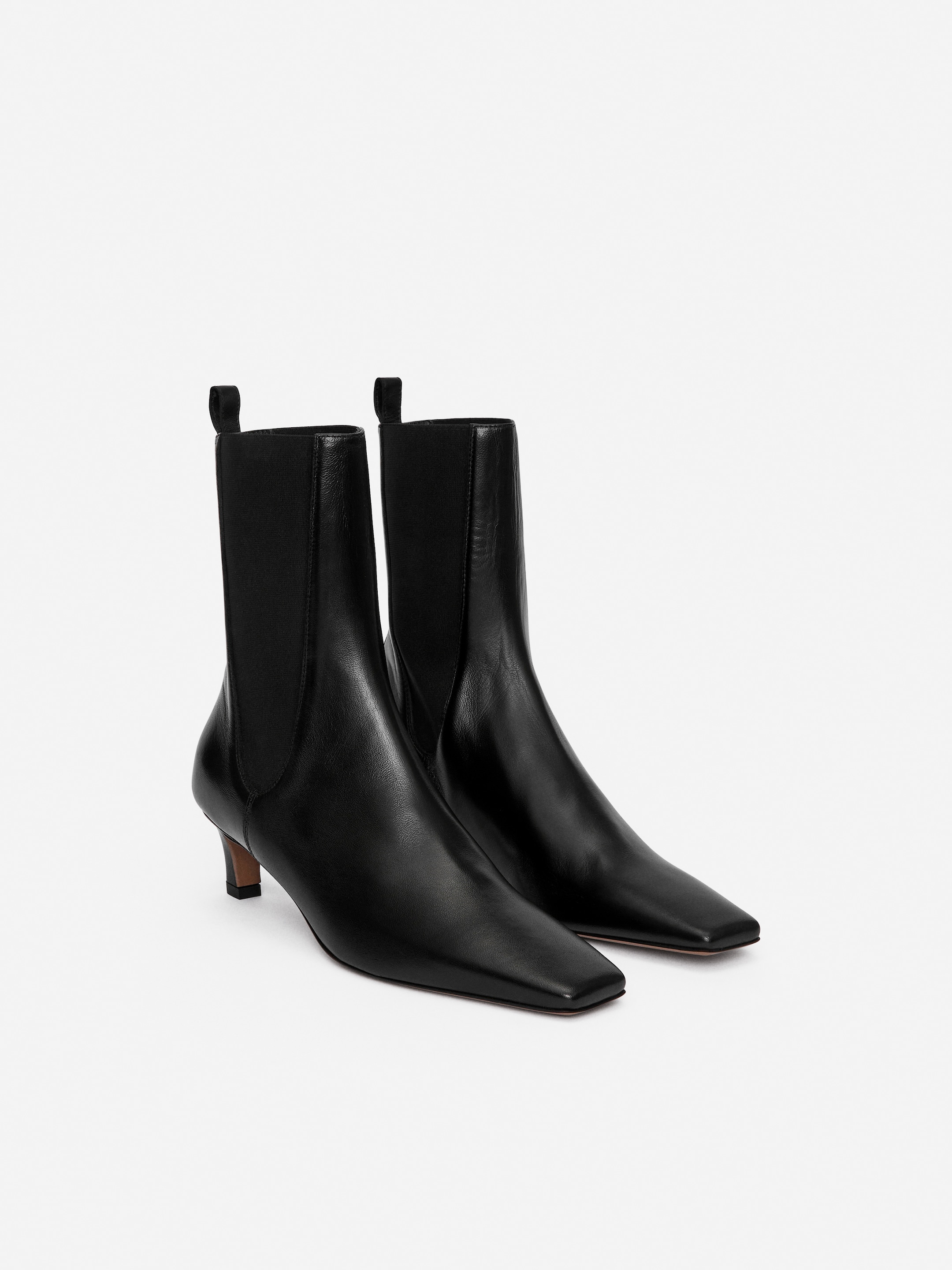 Buty za kostkę z kwadratowymi noskami - Czarny - Women - StillMedia/DescriptiveStillLife - 3