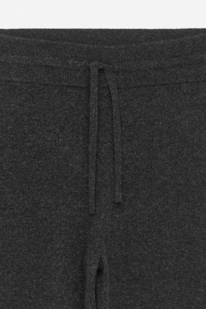 Pure Cashmere Trousers-Dark Grey - 2