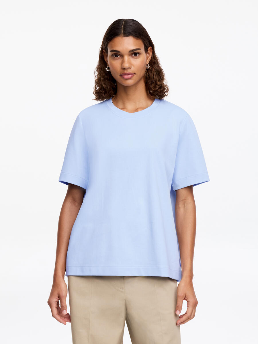 ARKET Women's  Signature Constructed T-Shirt Blue,  size L