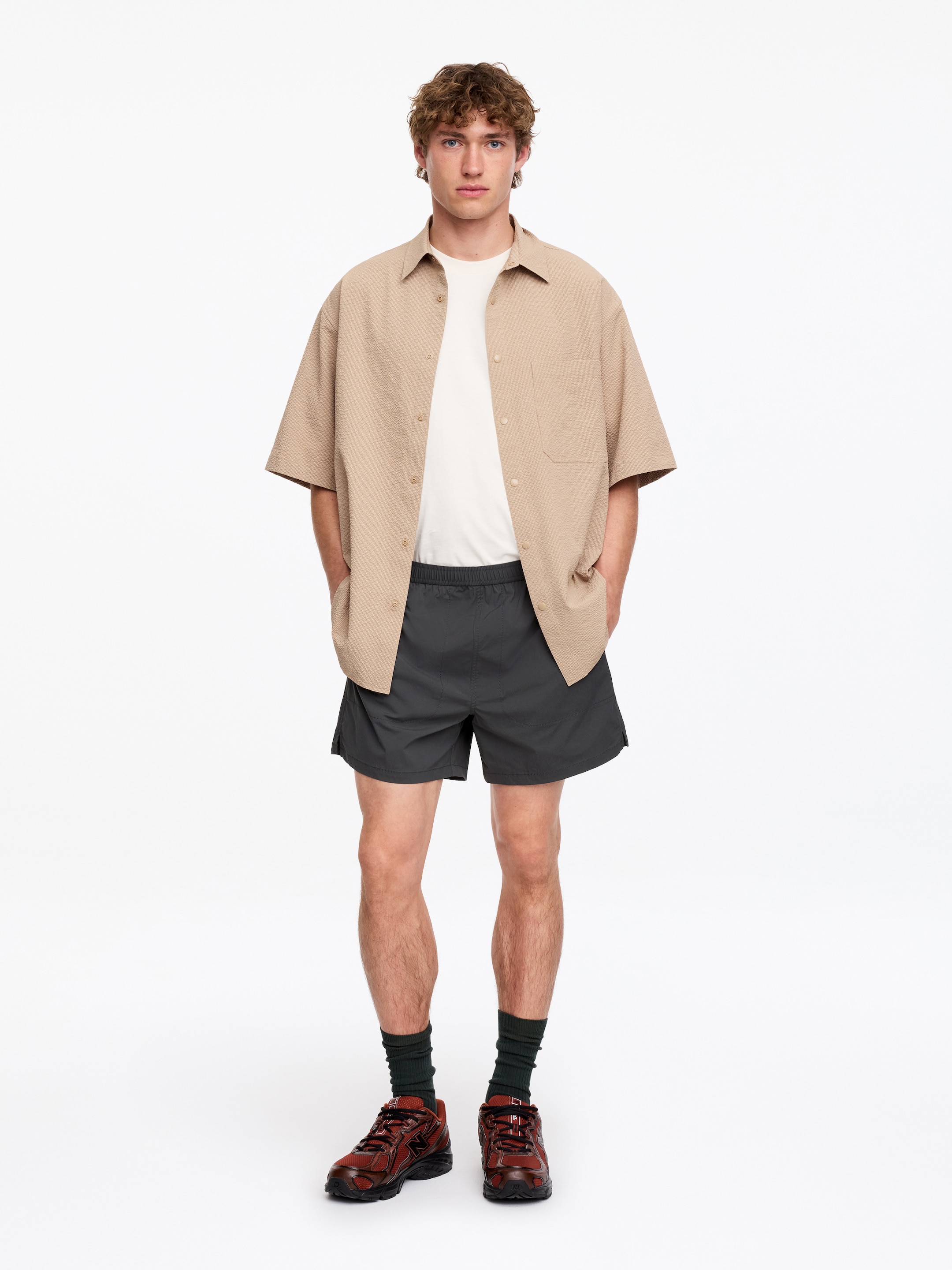 ARKET ACTIVE Light Shorts-#5F5C5D-19091