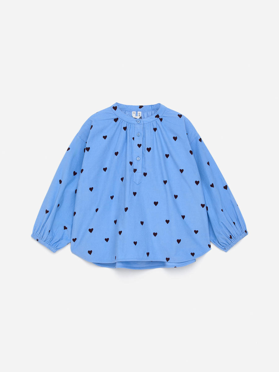 ARKET Girls  Gathered Baby Cord Blouse Blue,  size 122