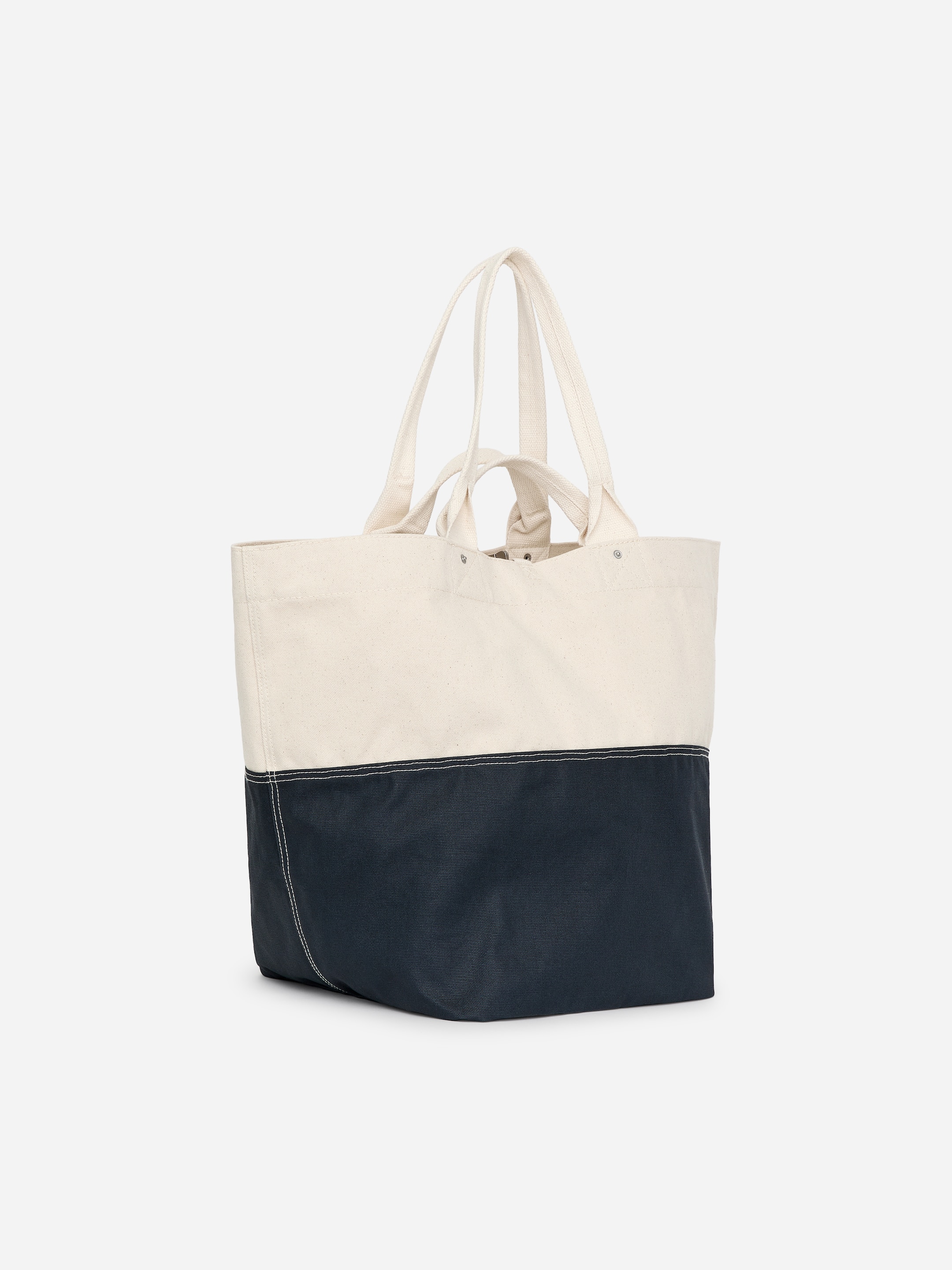 Tote in tela cerata - Bianco sporco/Blu - men - StillMedia/DescriptiveStillLife - 1