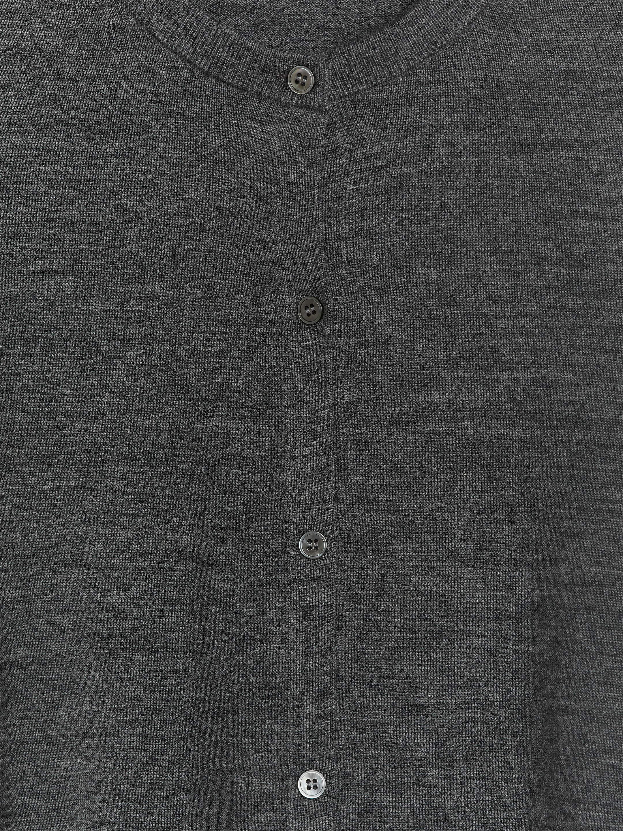 Cárdigan de lana merino - Gris - Corte estándar - Women - StillMedia/DescriptiveDetail - 1