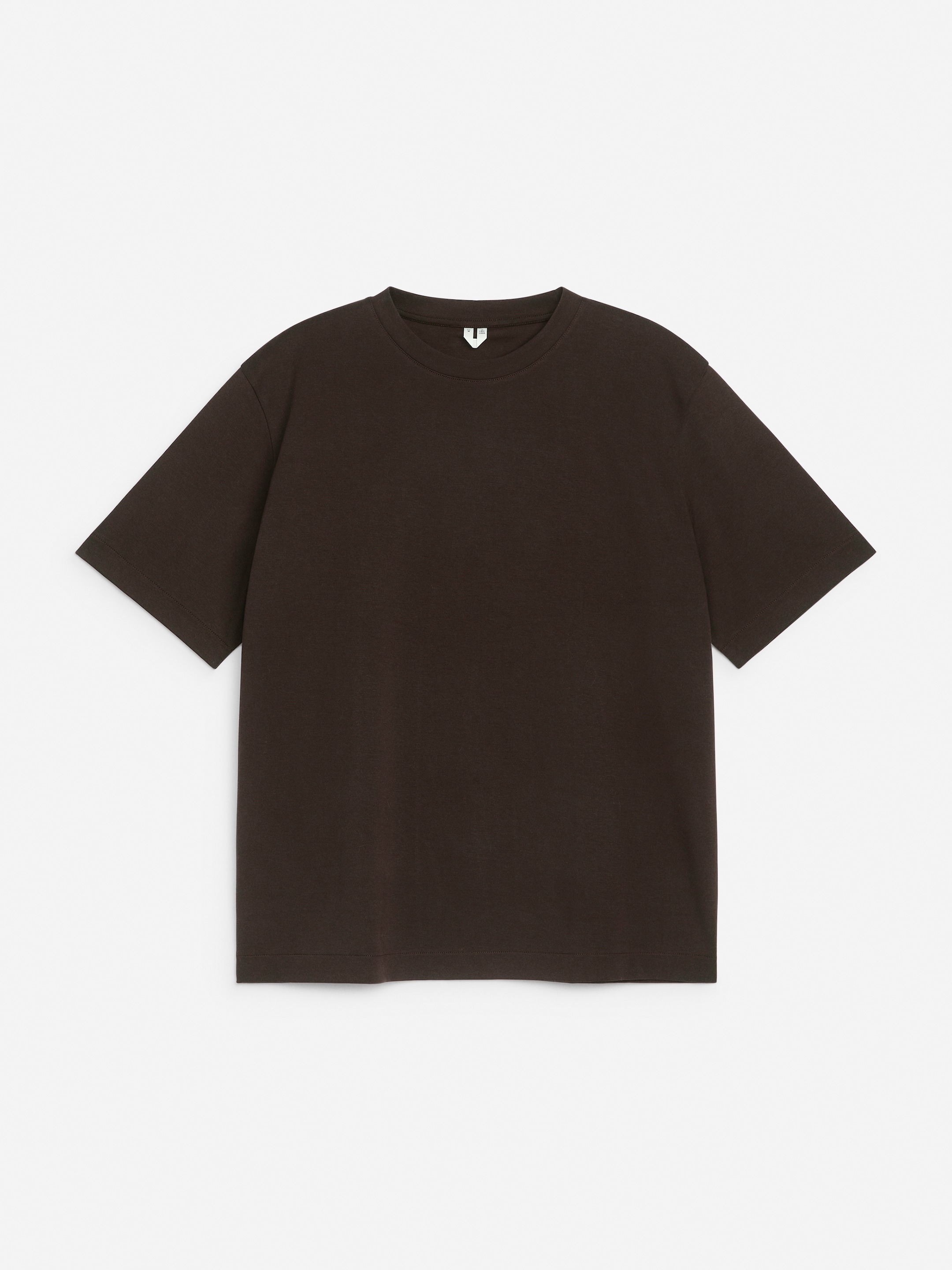 Grotere afbeelding bekijken: Interlock T-shirt - Dark Brown - HEREN | H&M BE 1