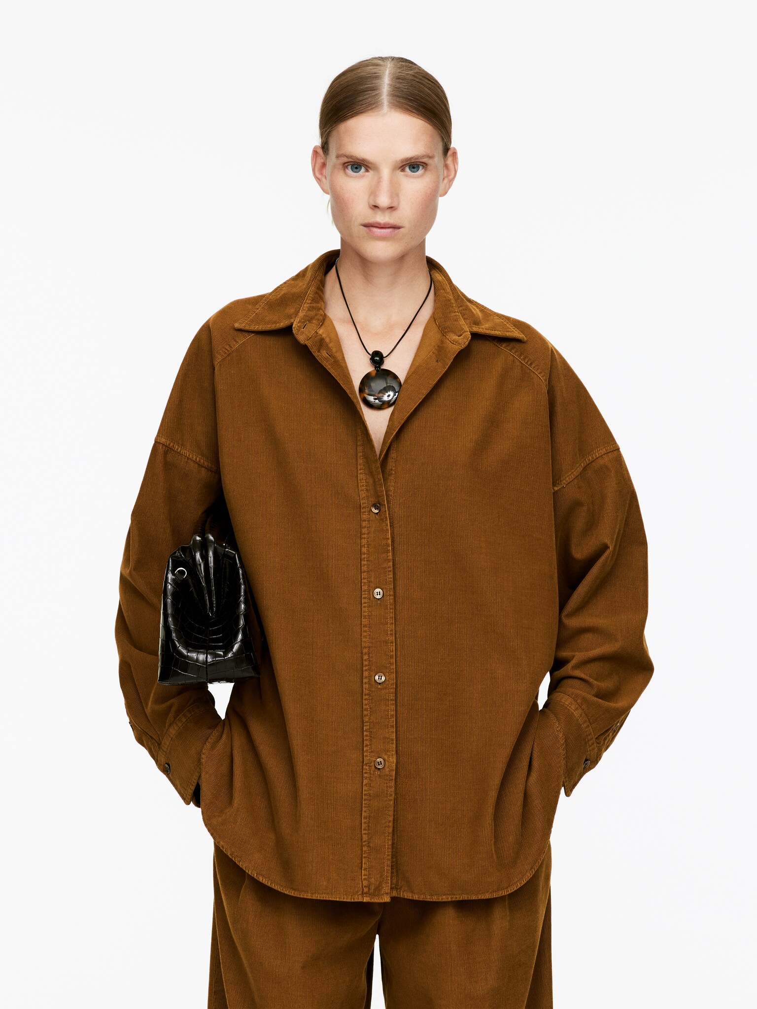 Corduroy Shirt - Dark Mustard