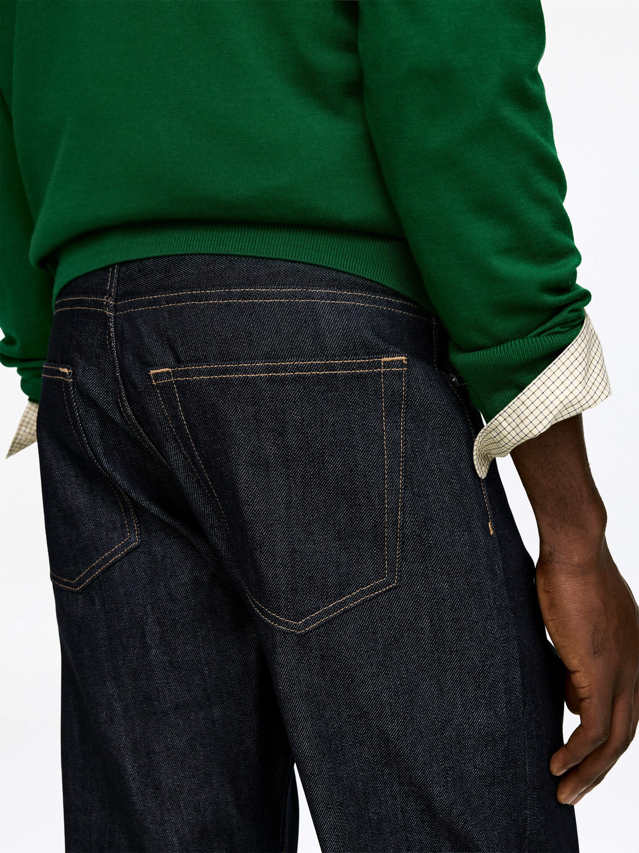 View larger image: OCEAN Loose Straight Jeans - Dark Blue - Men | H&M GB 8