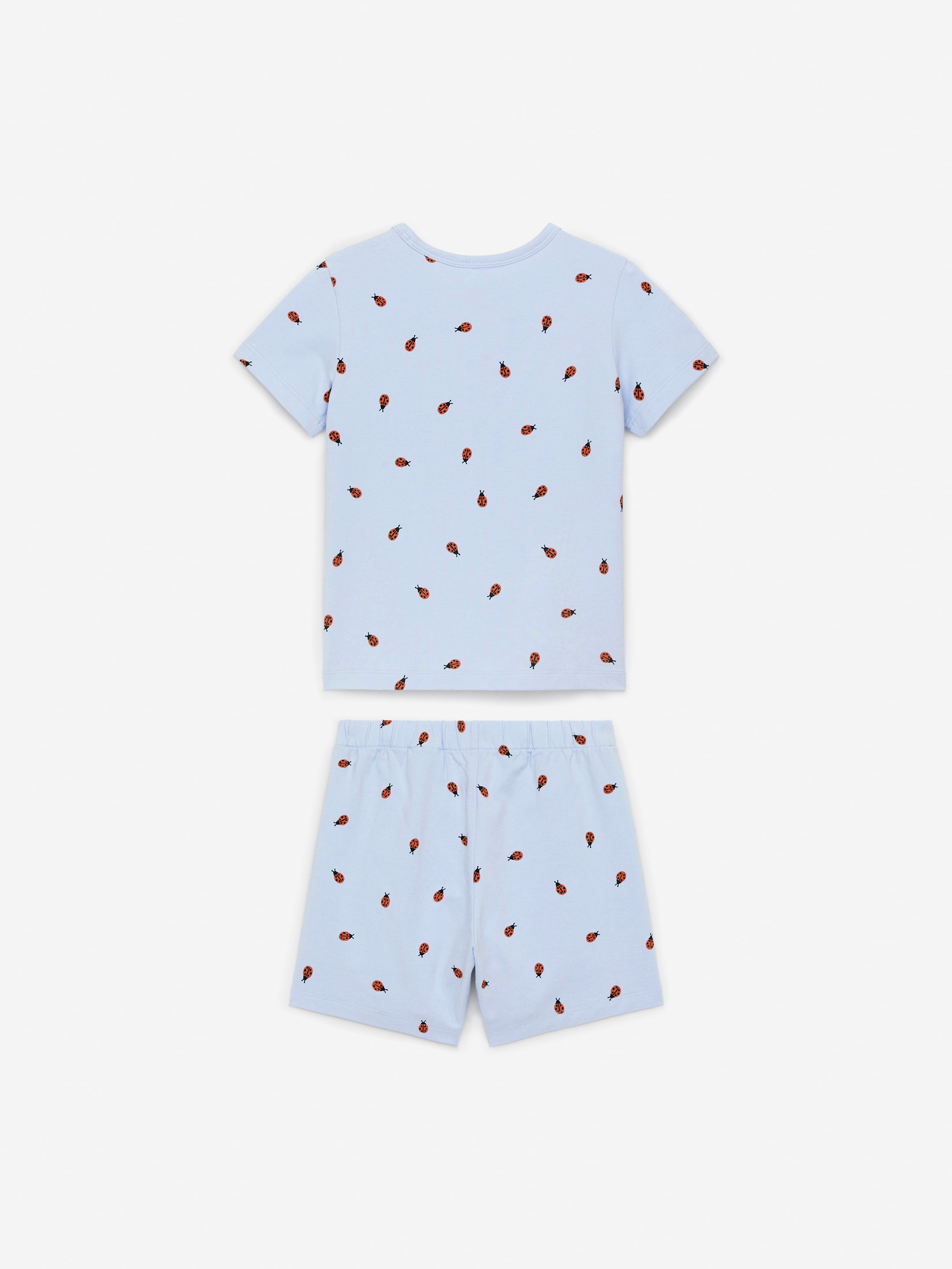 Kort pyjamas i trikå - Ljusblå - Children - StillMedia/DescriptiveStillLife - 3