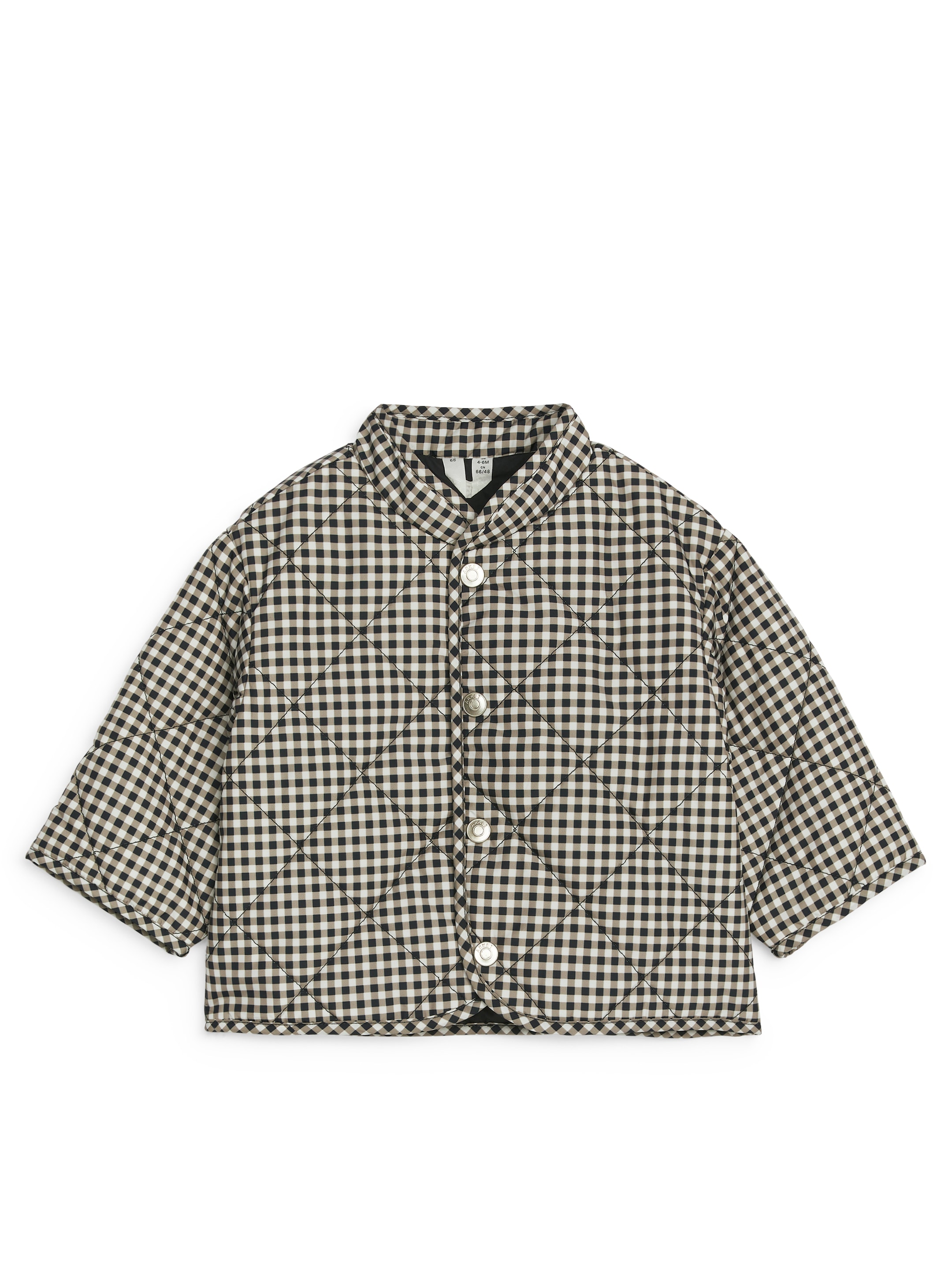 Visa större bild: Quiltad jacka - Vit/svart - BARN | H&M FI 1