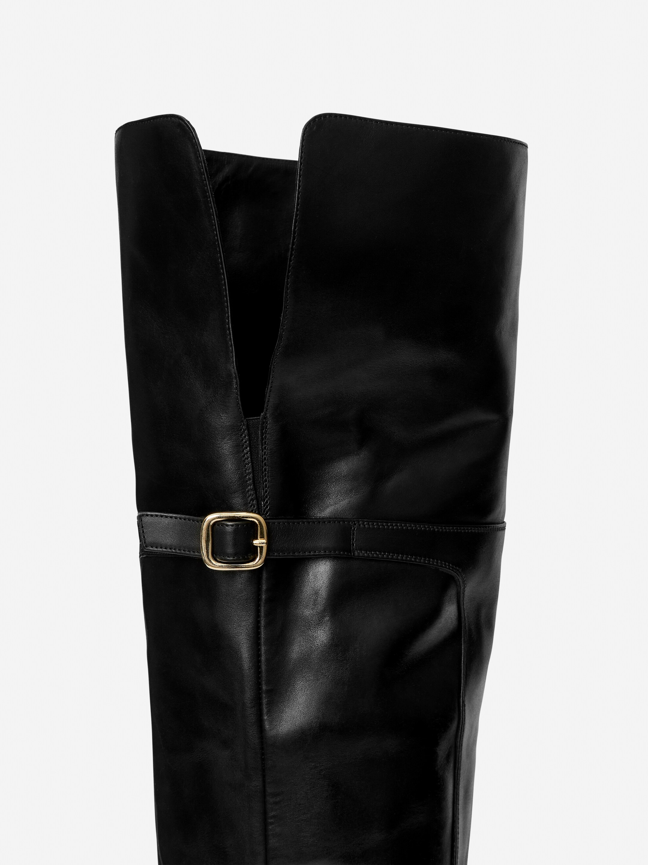 Overknee-Stiefel aus Leder - Schwarz - Damen - StillMedia/DescriptiveDetail - 8