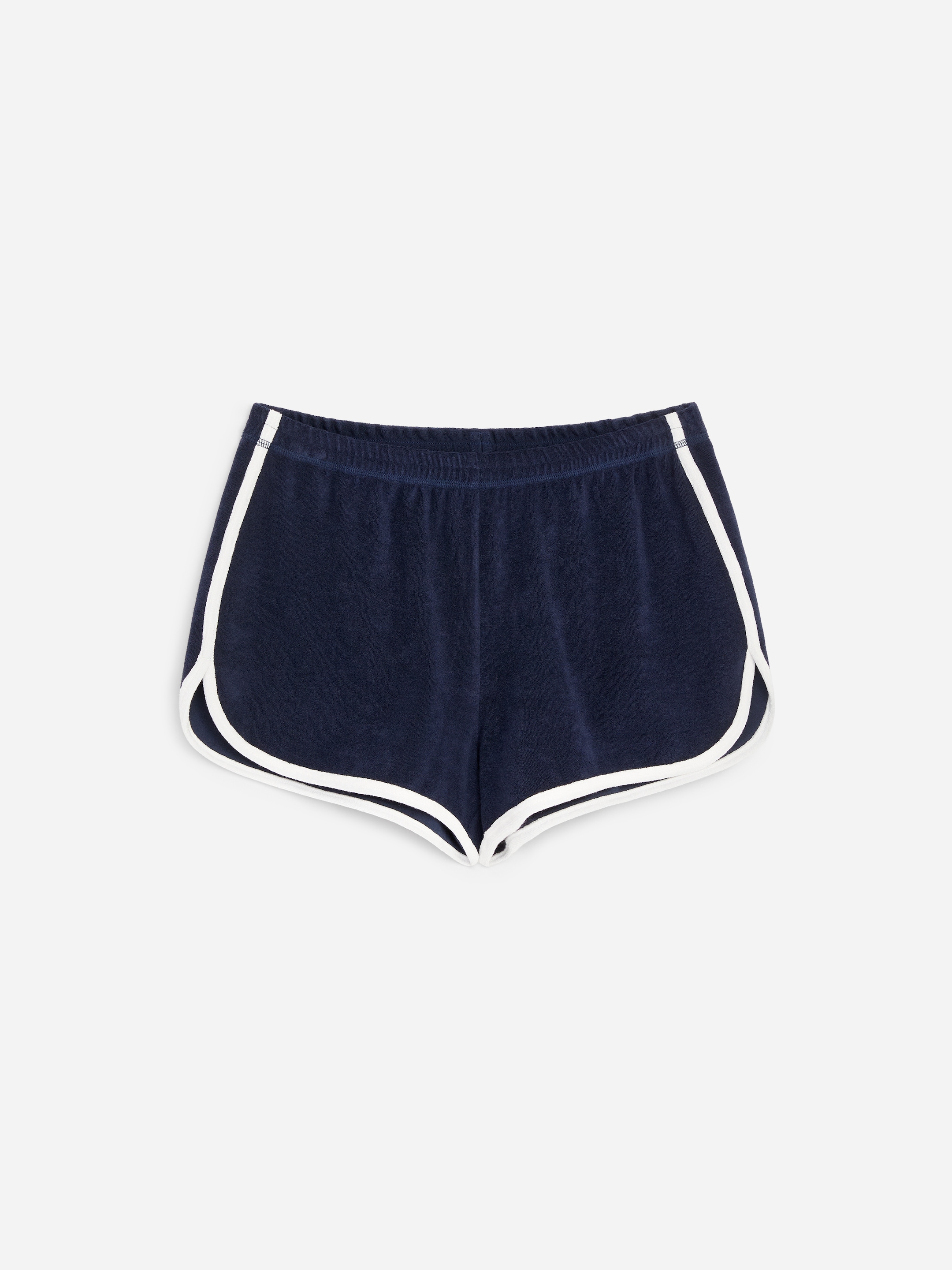 Pantalones cortos de rizo - Azul marino - Corte estándar - Women - StillMedia/DescriptiveStillLife - 1