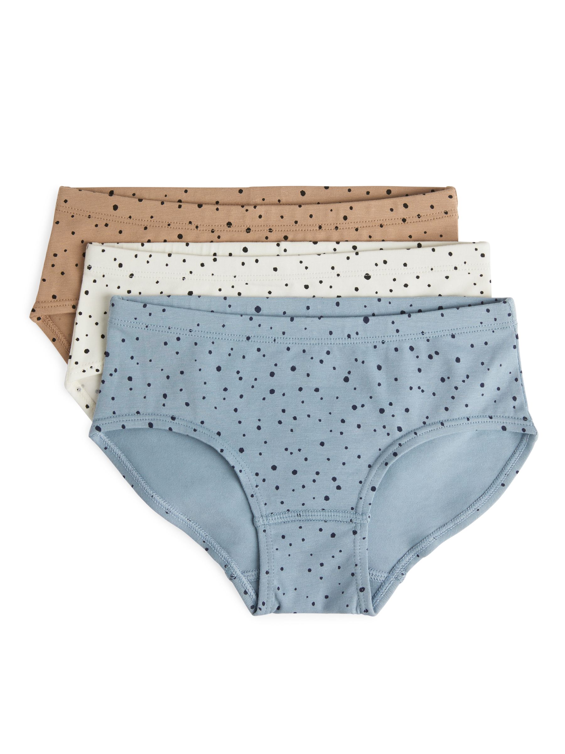 Slips aus Baumwolljersey, 3er-Set - blau/beige/weiß - Regular Fit - Kinder - StillMedia/DescriptiveStillLife - 1