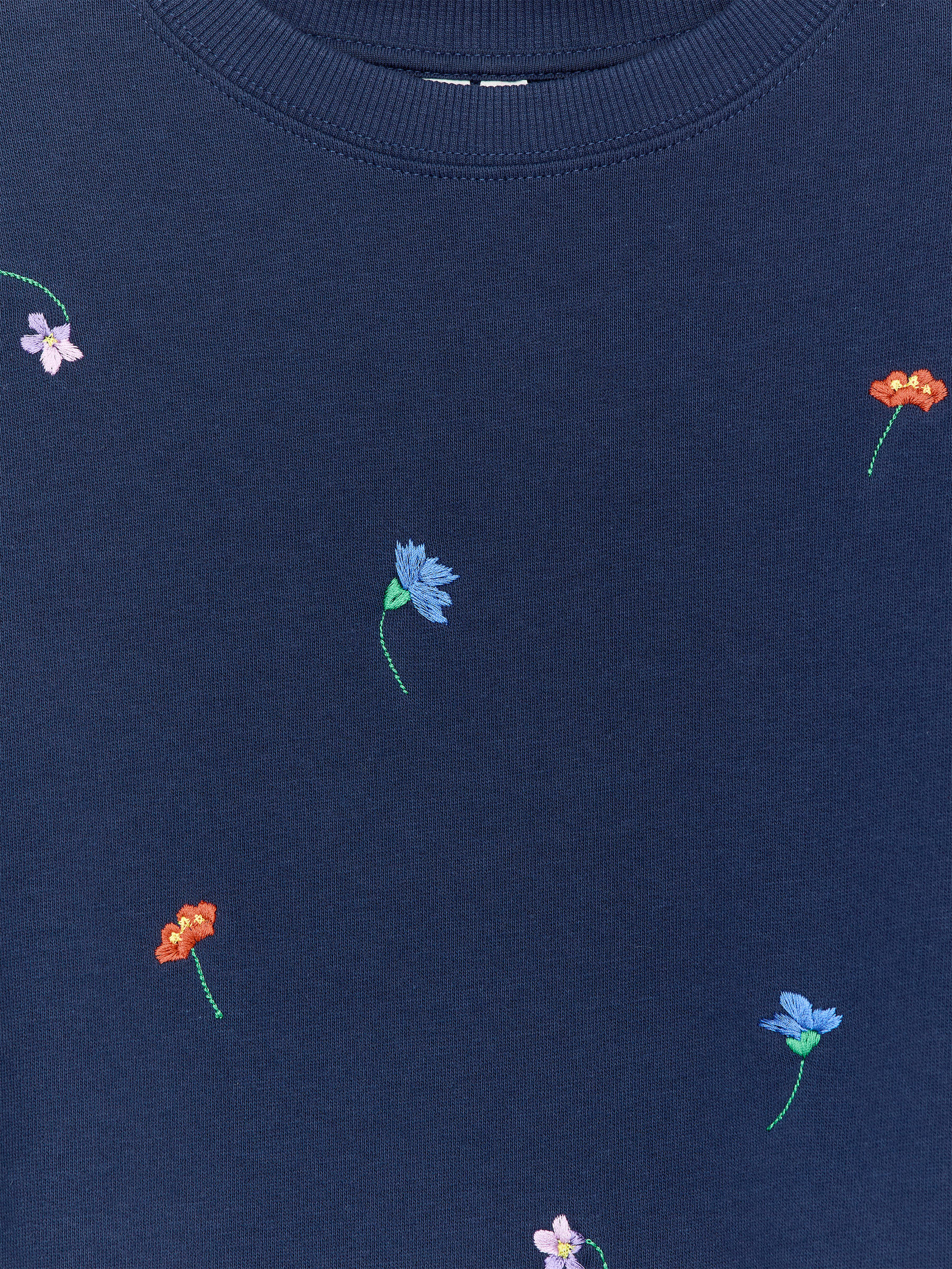 Oversized Sweatshirtkleid - Dunkelblau/Blumen - Oversize - Children - StillMedia/DescriptiveDetail - 2