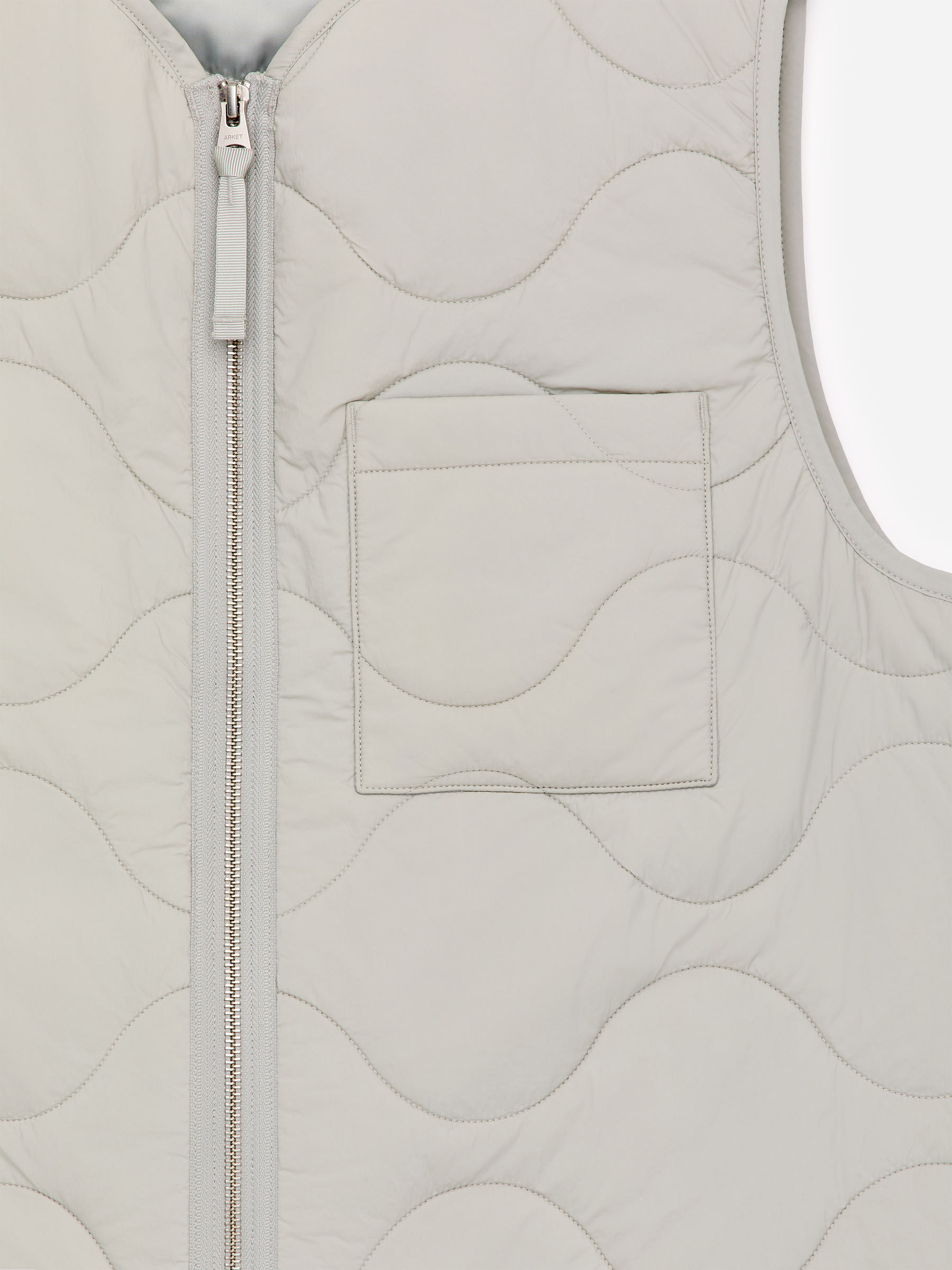 2-in-1 Quilted Liner Vest - Light Grey - Regular fit - Men - StillMedia/DescriptiveDetail - 1