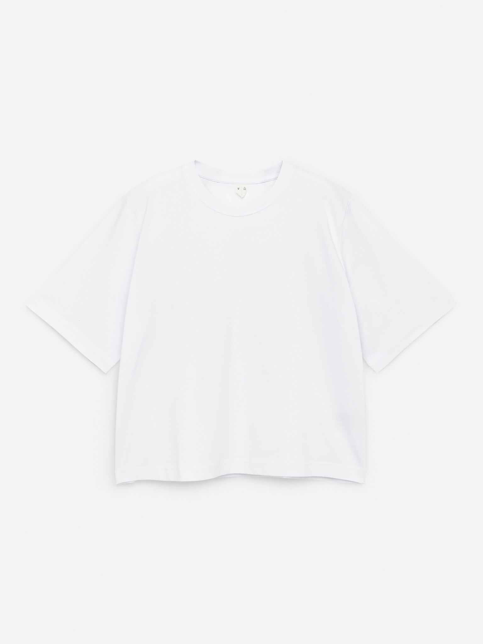 Pudełkowy T-shirt ALBA - Biały/Niebieski/Czarny - 2