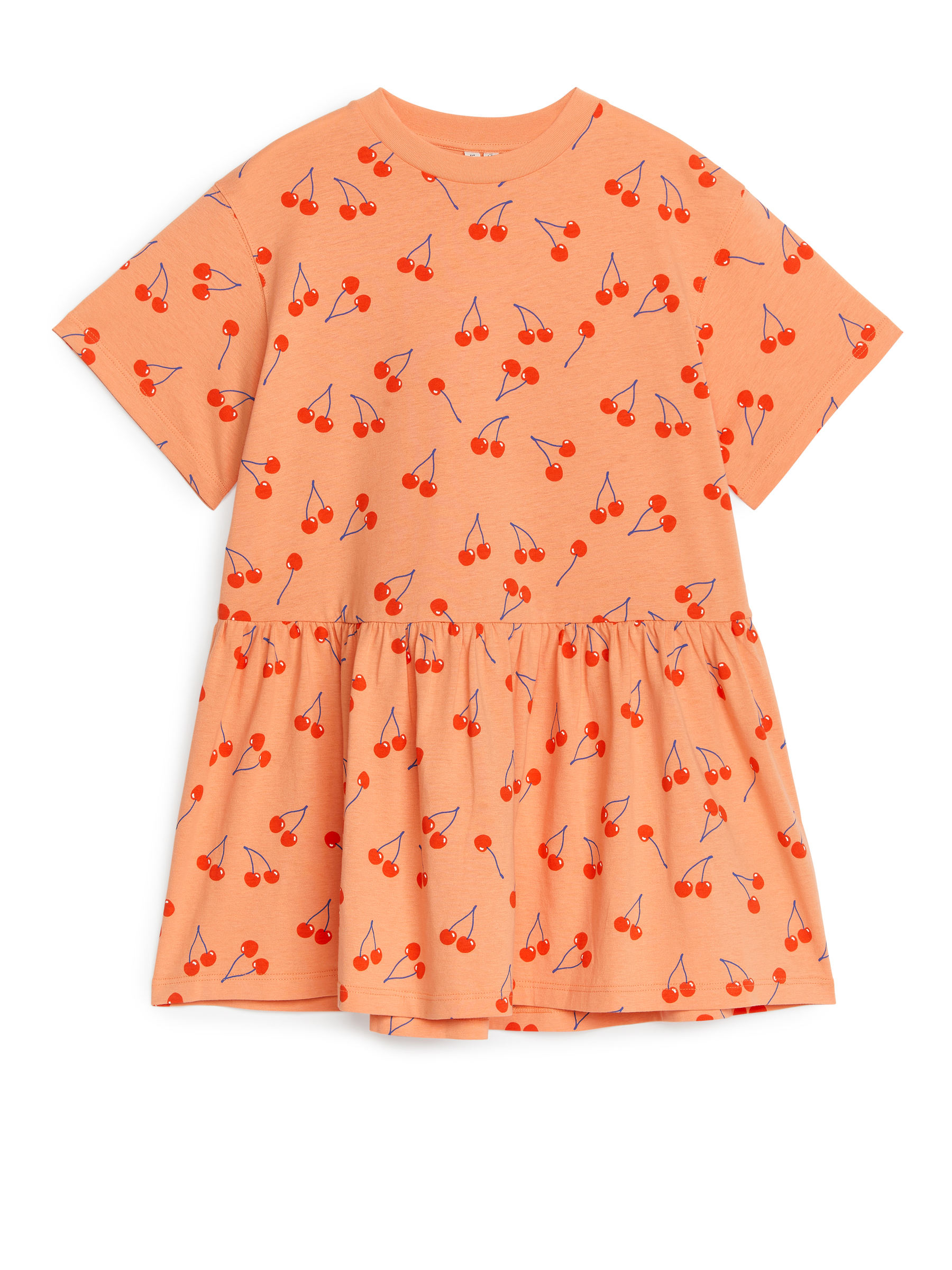 Jerseykleid mit Rüschen - Pfirsich - Relaxed Fit - Kinder - StillMedia/DescriptiveStillLife - 1