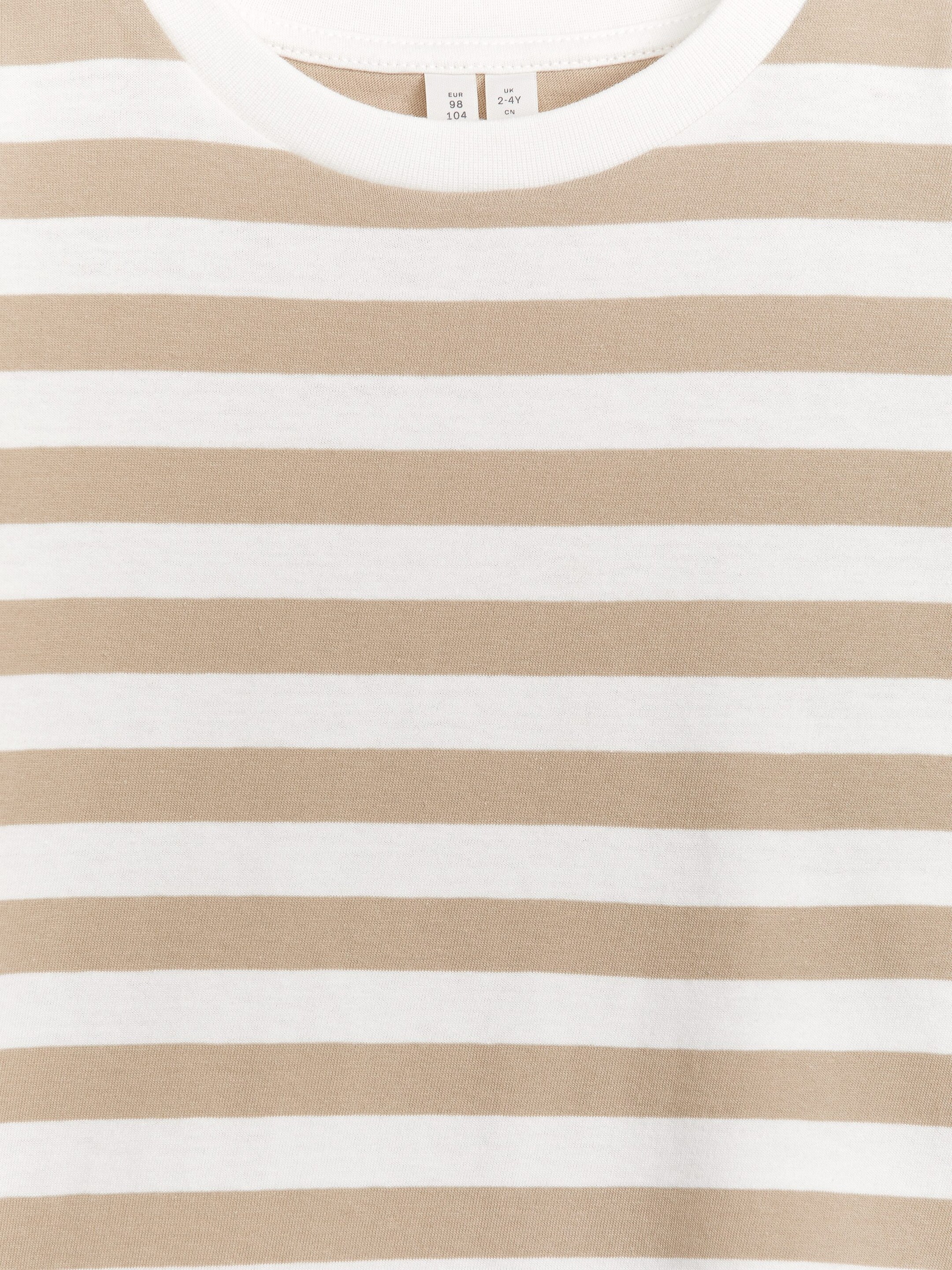 Visa större bild: Oversized långärmad t-shirt - Beige/Randig - BARN | H&M FI 3
