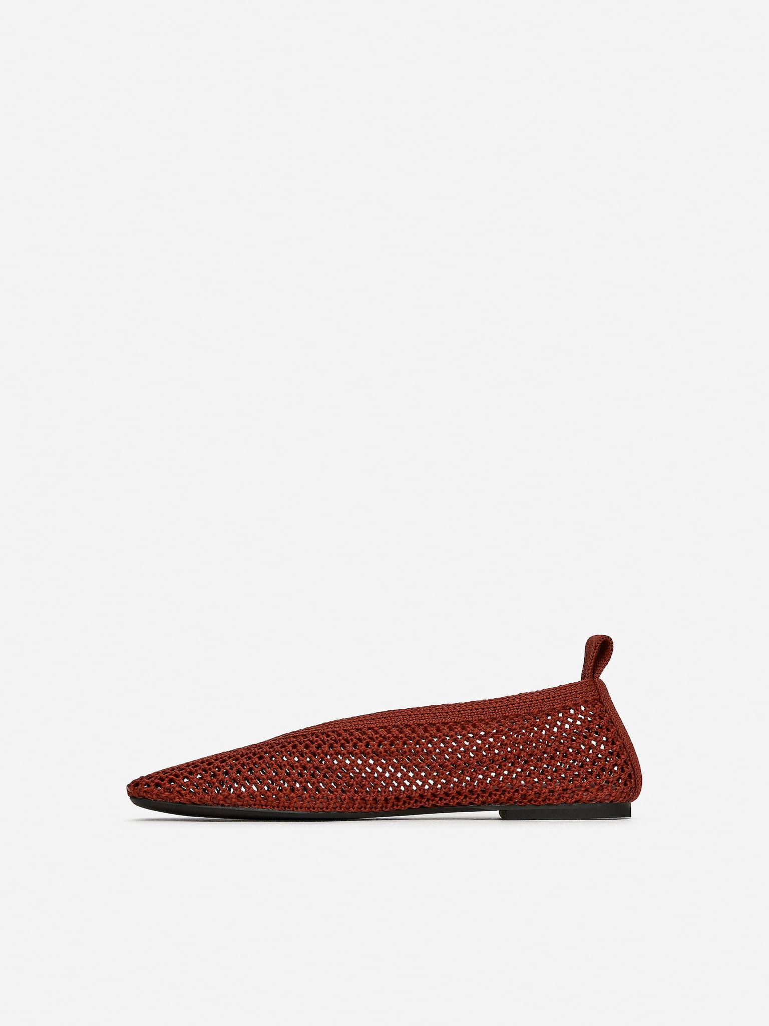 Knitted Ballerina - Rust/Black/Off White - 6