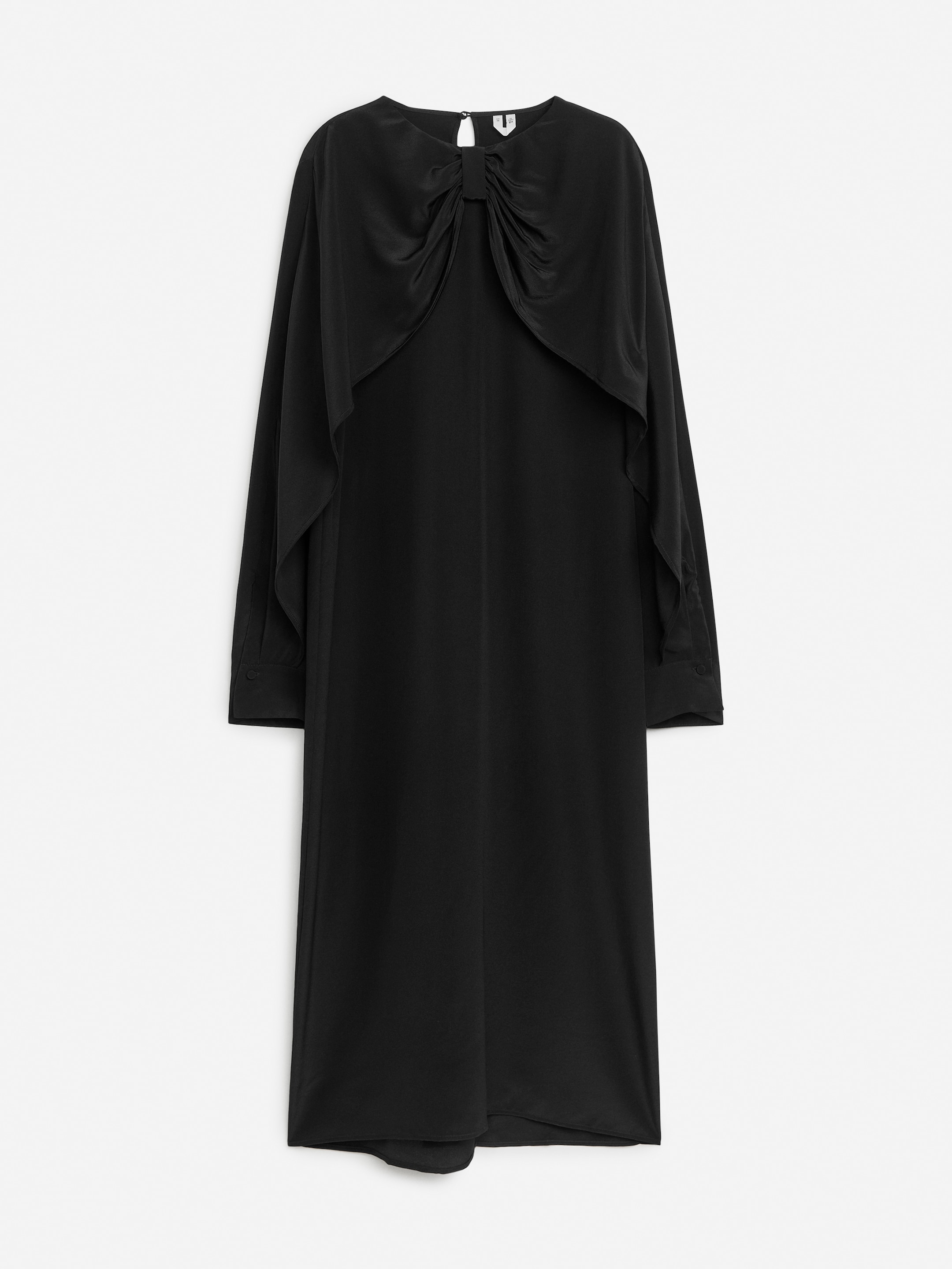 Größeres Bild ansehen: Seidenkleid mit Schleife - Schwarz - Ladies | H&M DE 1