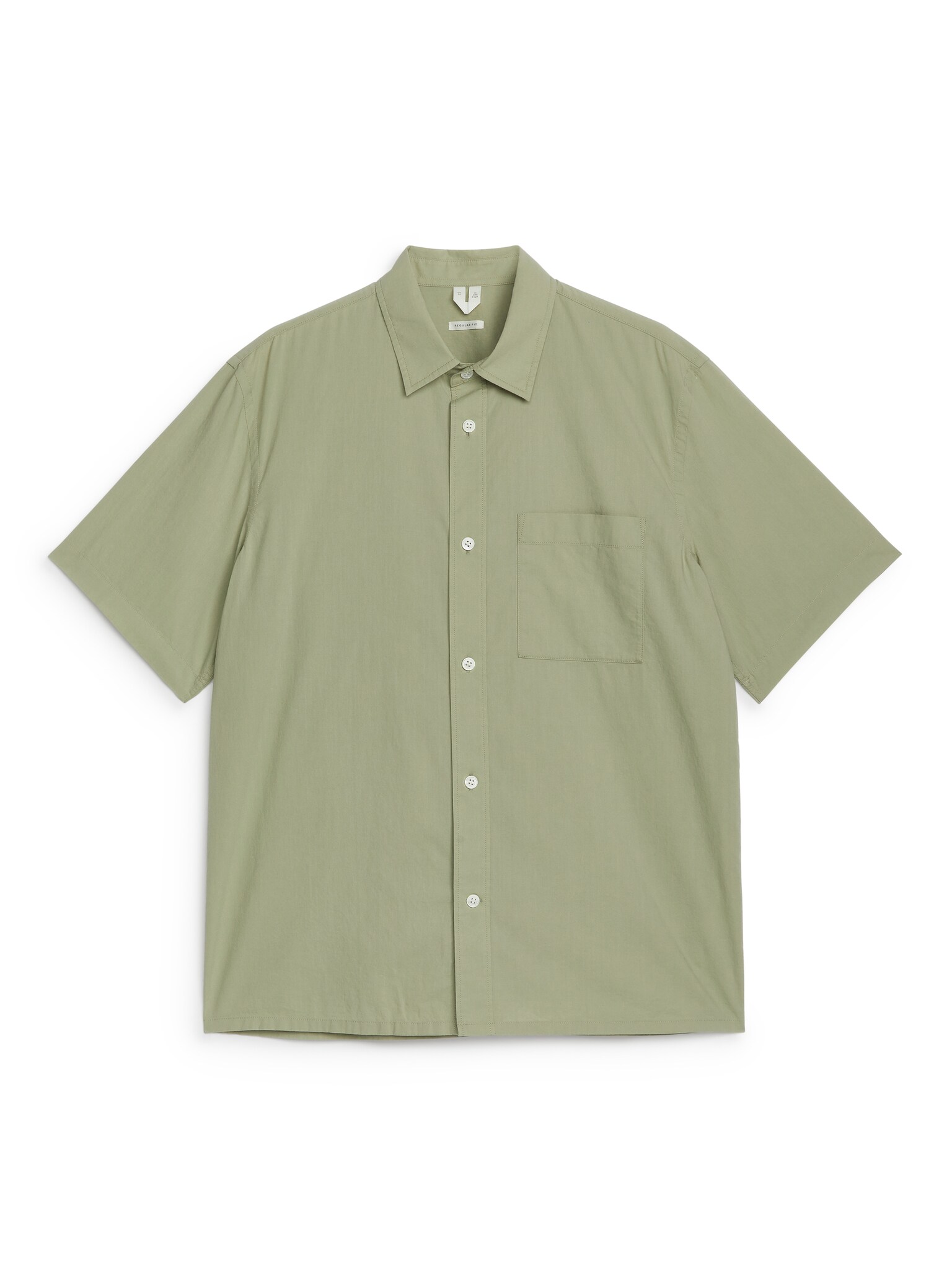 Relaxed Poplin Shirt - Khaki Green