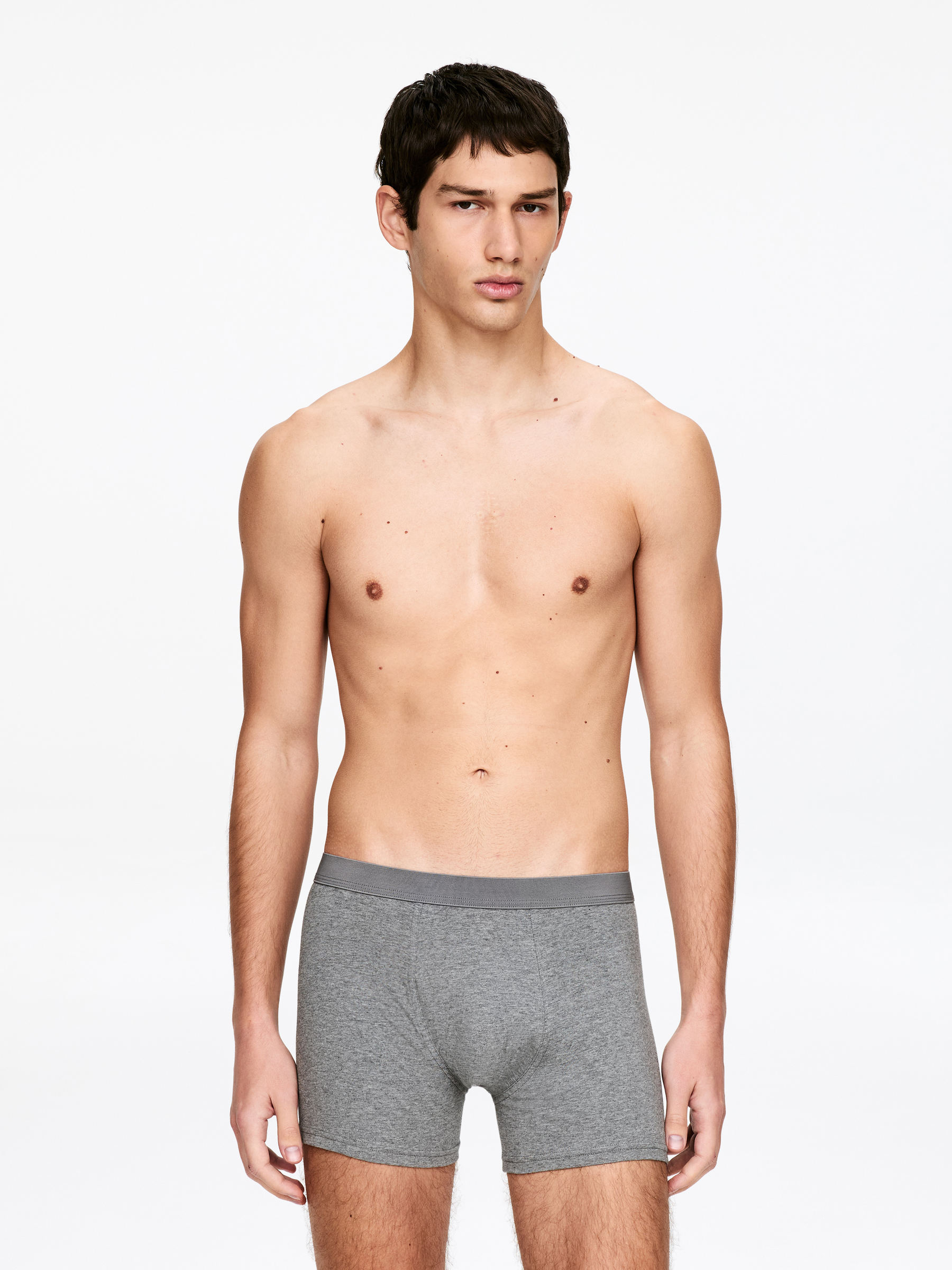 Long Jersey Trunks Set of 3 - Grey - Regular fit - Men - StillMedia/Lookbook - 4