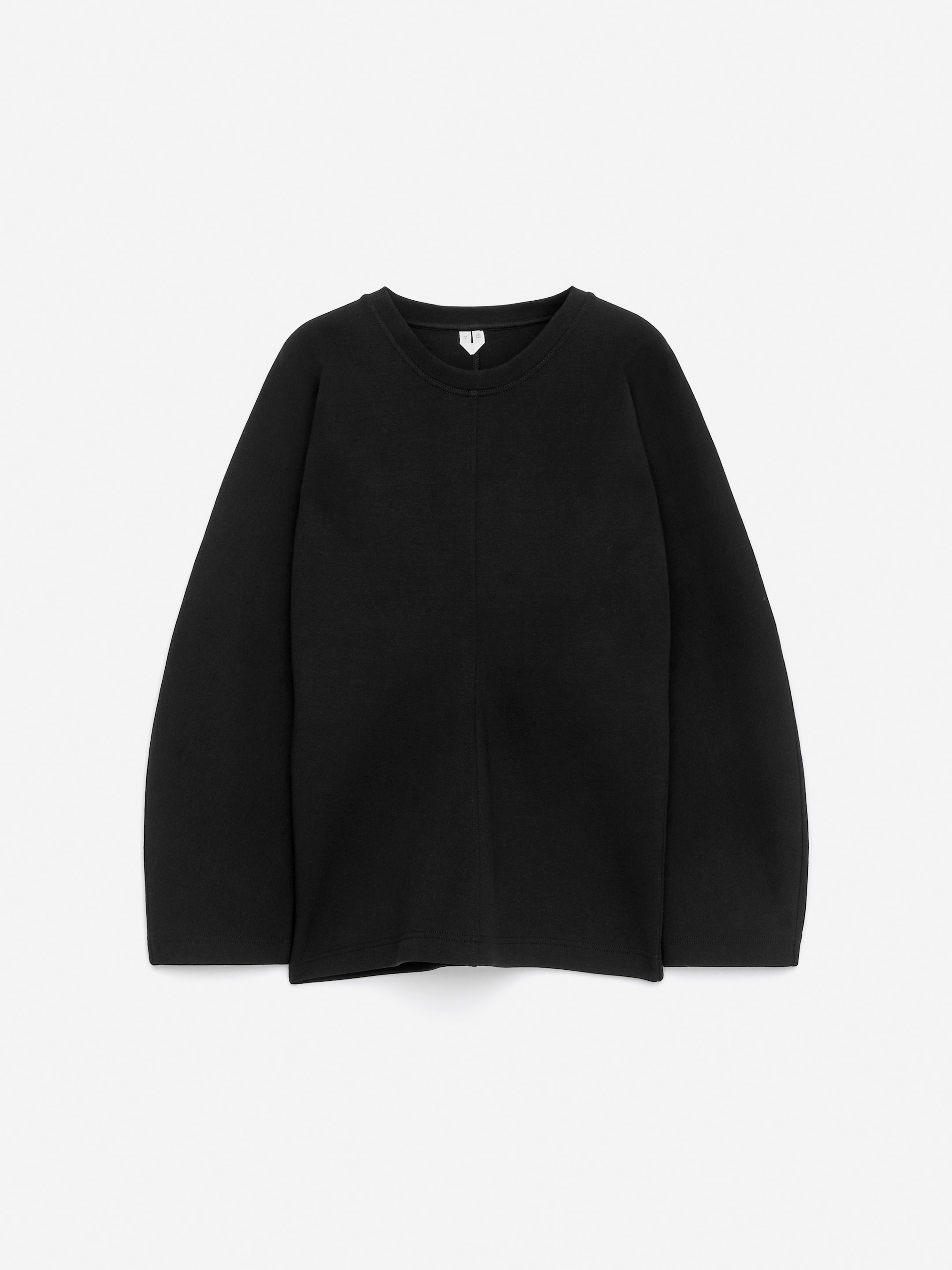 Batwing-Sleeve Sweatshirt-Black-16553