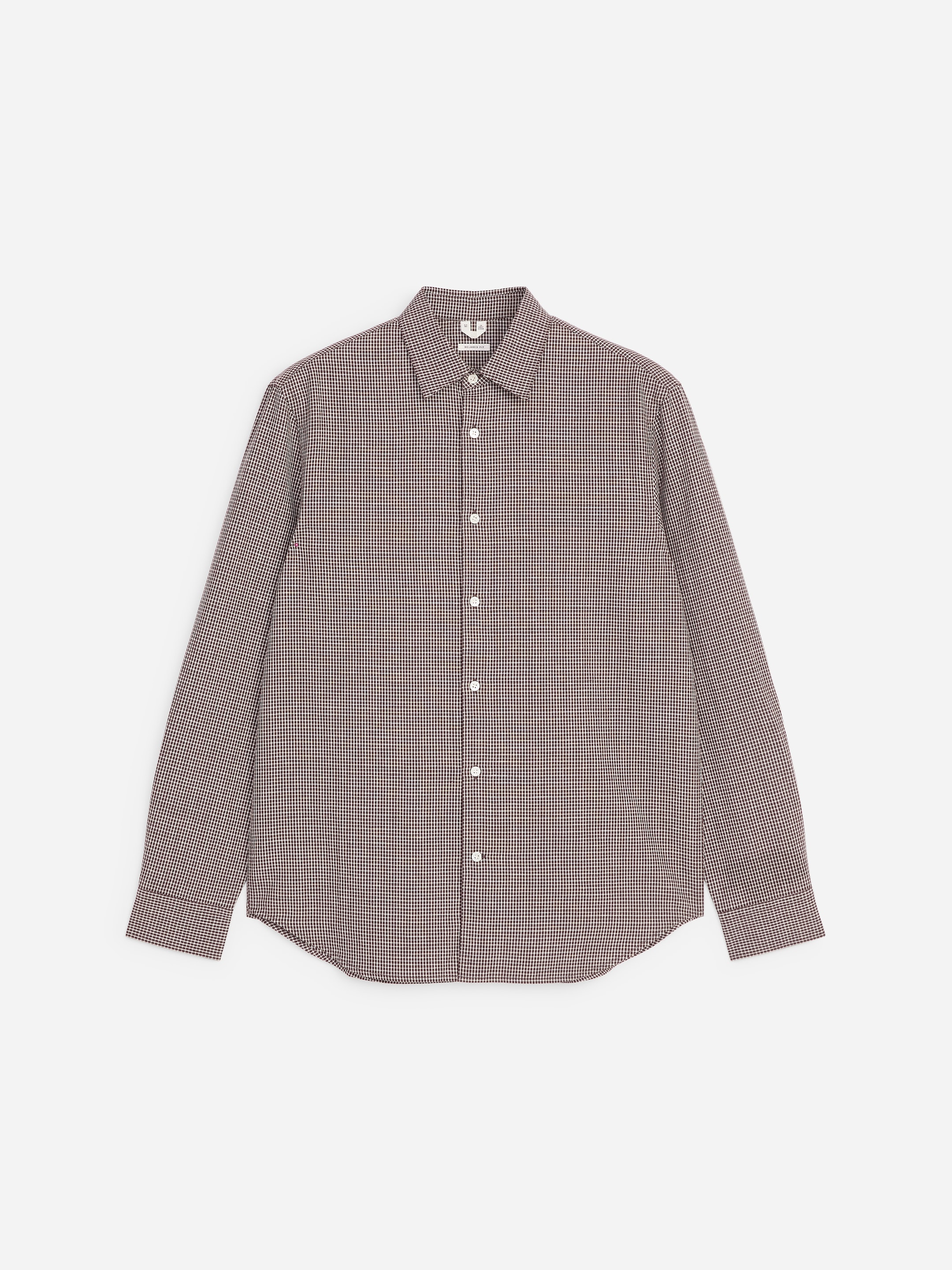Regular Cotton Linen Shirt-#3C2A2B-19733