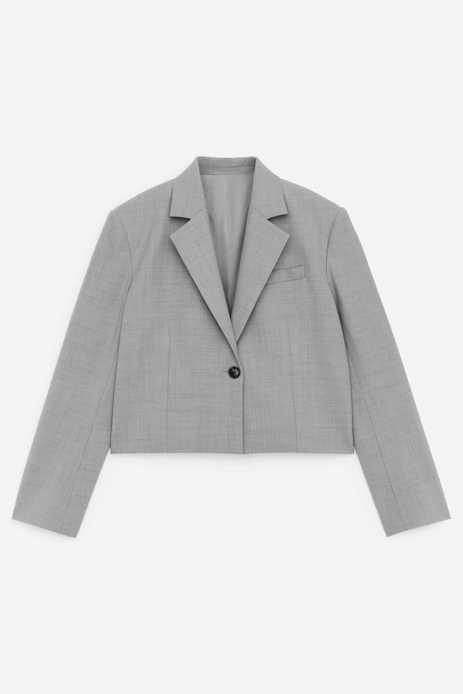 Zkrácené sako - Šedá - 2