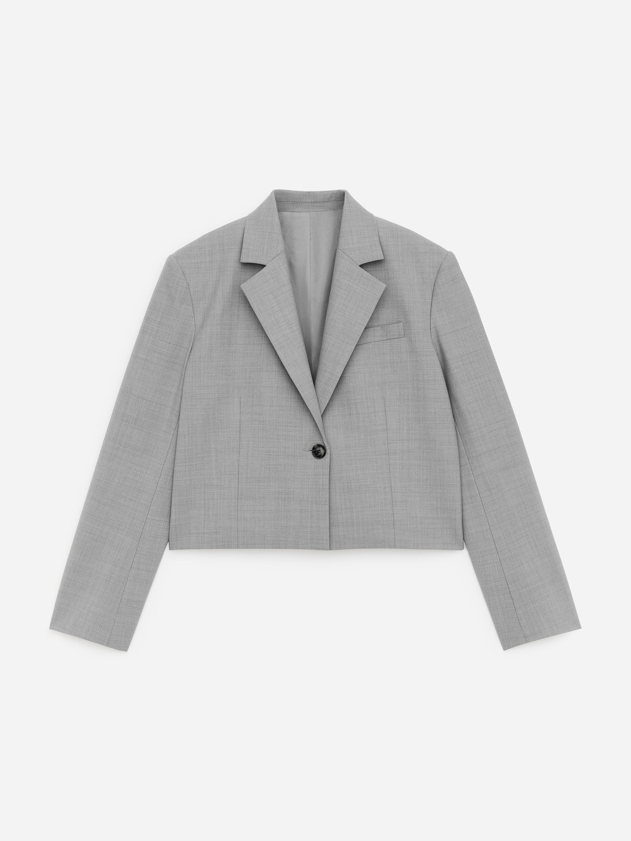 Cropped Blazer - Grey - Loose fit - Women - StillMedia/DescriptiveStillLife - 2