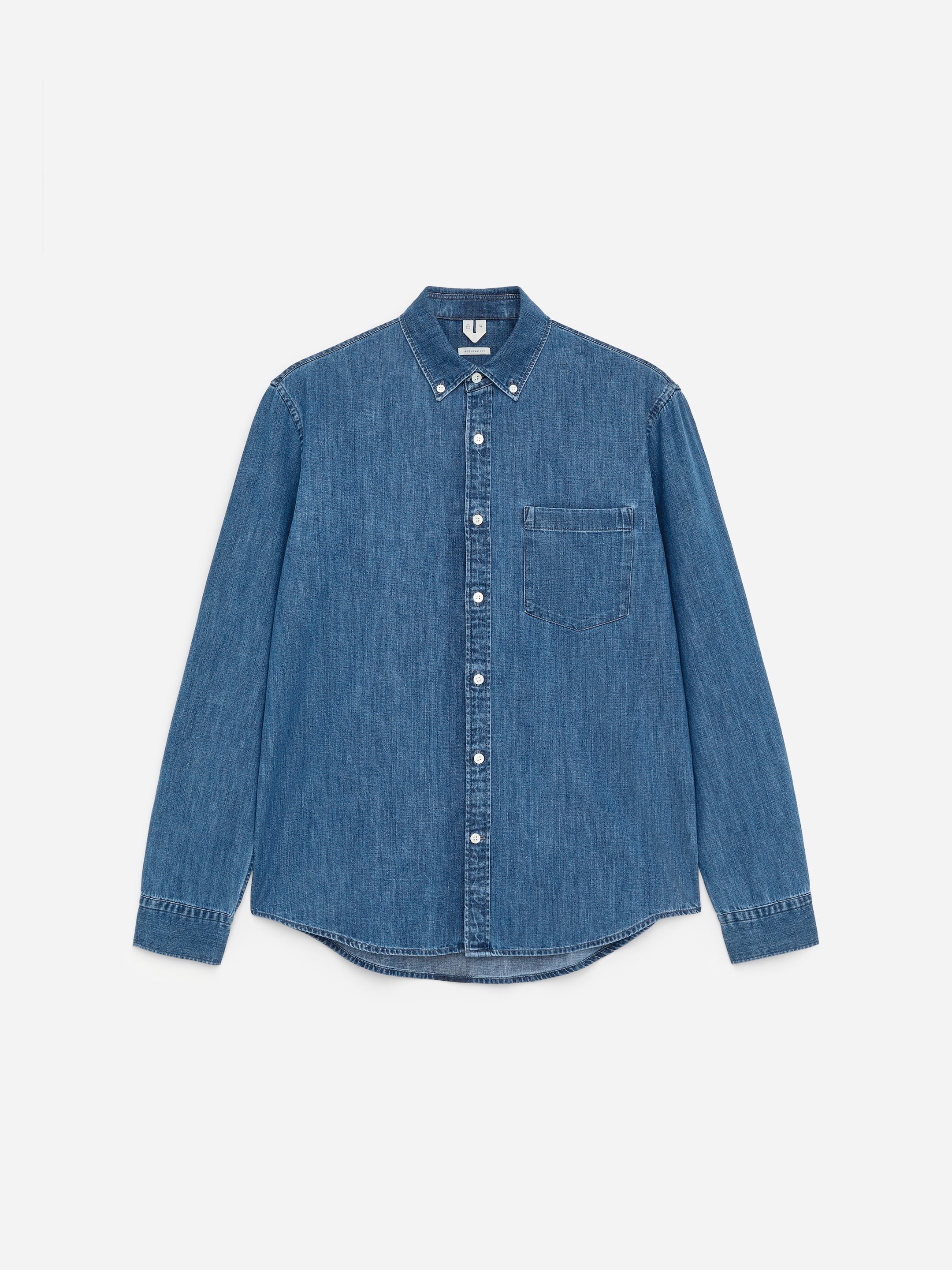 Regular Denim Shirt - Washed Blue - Regular fit - Men - StillMedia/DescriptiveStillLife - 26