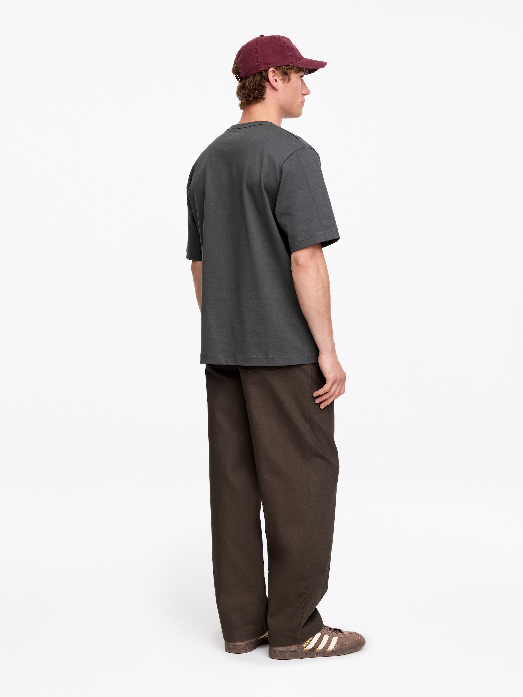 270 GSM Oversized T-Shirt - Dark Grey - Relaxed fit - Men - StillMedia/Lookbook - 5
