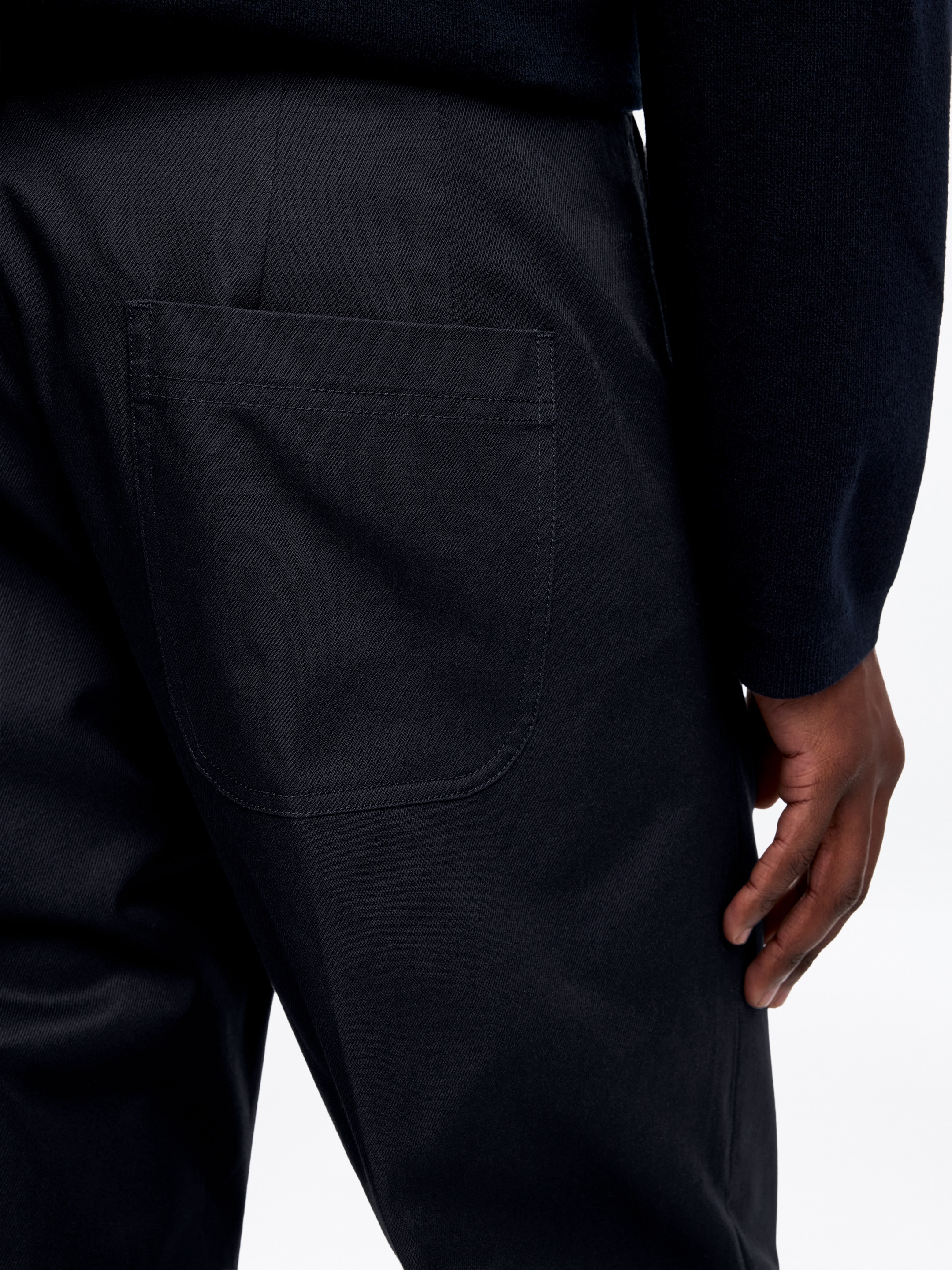 Relaxed Cotton Twill Trousers - Dark Blue - Relaxed fit - Men - StillMedia/Lookbook - 3