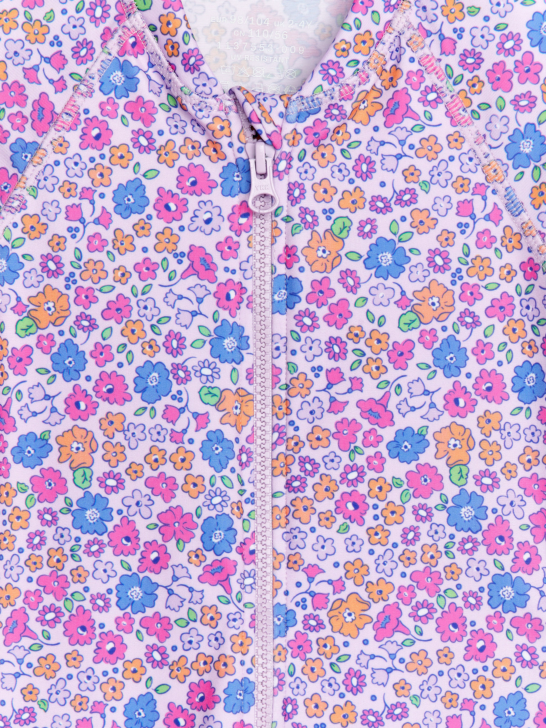 Schwimmanzug mit UV-Schutz - Lila/Geblümt - Regular Fit - Kinder - StillMedia/DescriptiveDetail - 1