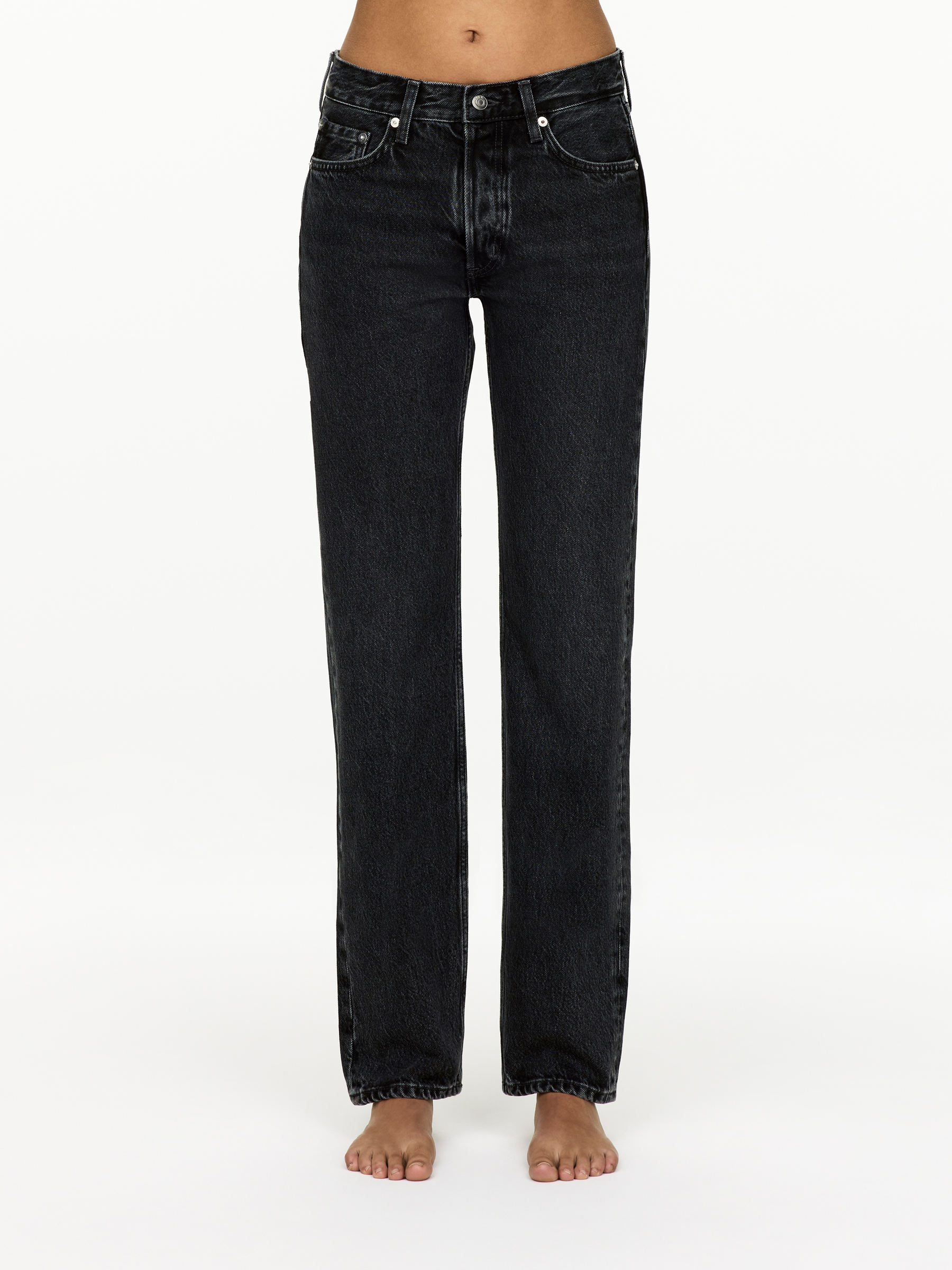 Jean droit SNOW - Noir délavé - Slim fit - Femme - StillMedia/Lookbook - 13