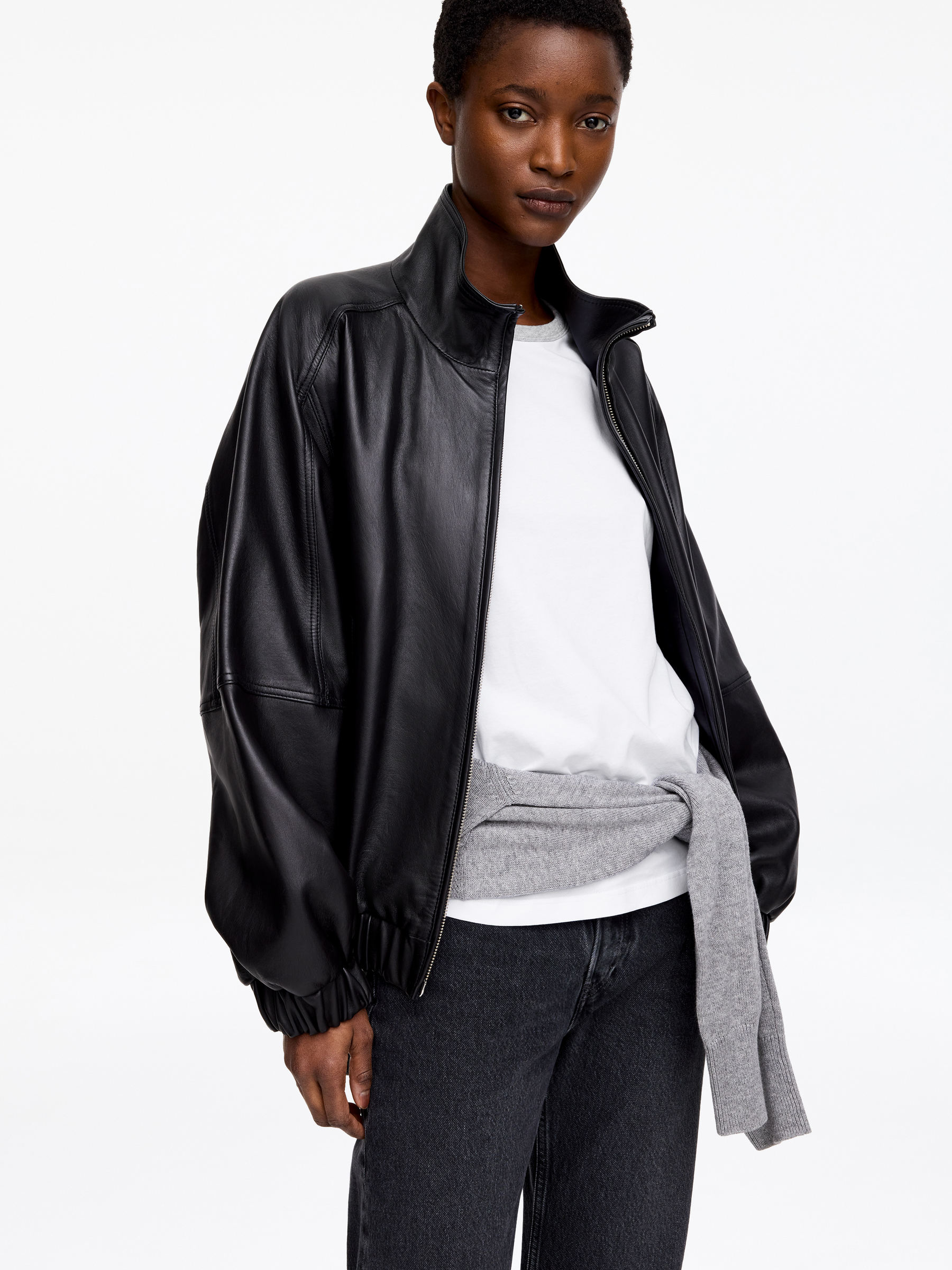 Long-Sleeved T-Shirt - White/Grey - Regular fit - Women - StillMedia/Lookbook - 3