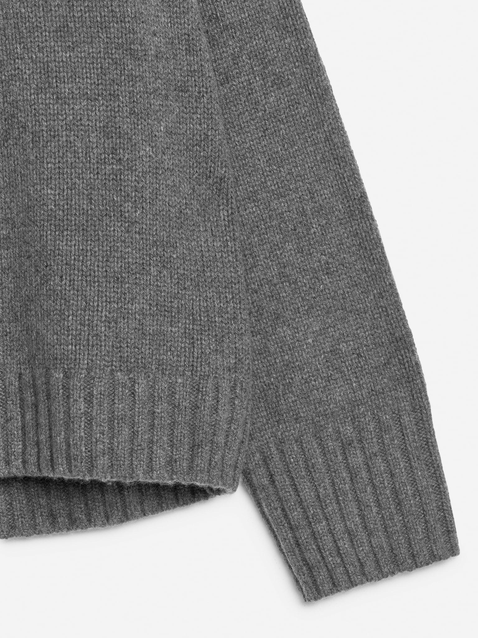 Chunky Cashmere-Wool Jumper - Dark Grey - 2