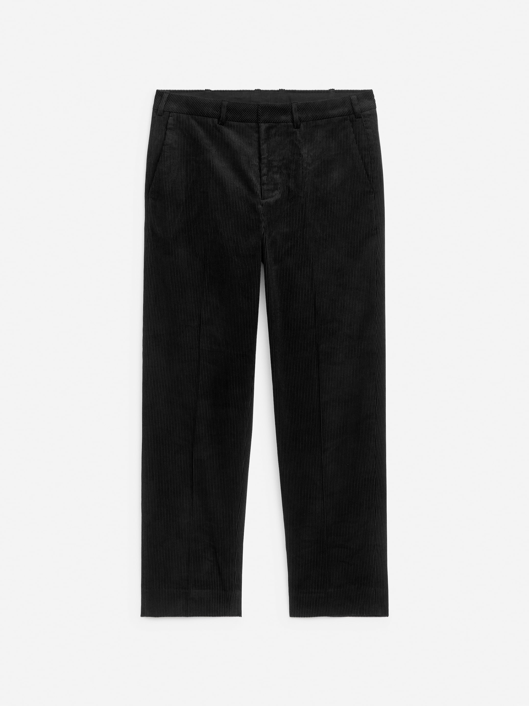 Corduroy Trousers - Black - Regular fit - Men - StillMedia/DescriptiveStillLife - 1