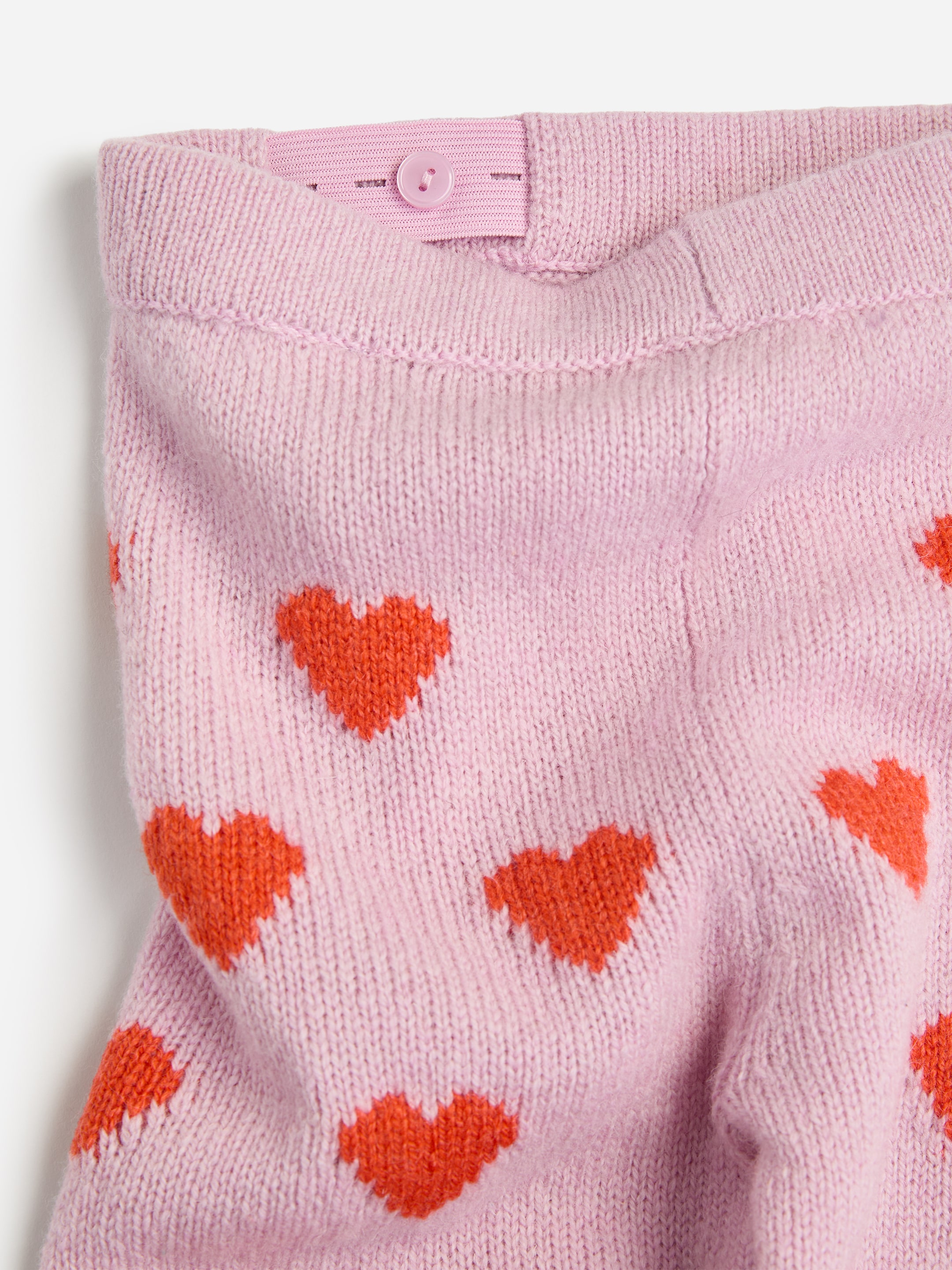 Wool Trousers - Pink/Red Hearts - Regular fit - children - StillMedia/DescriptiveDetail - 2