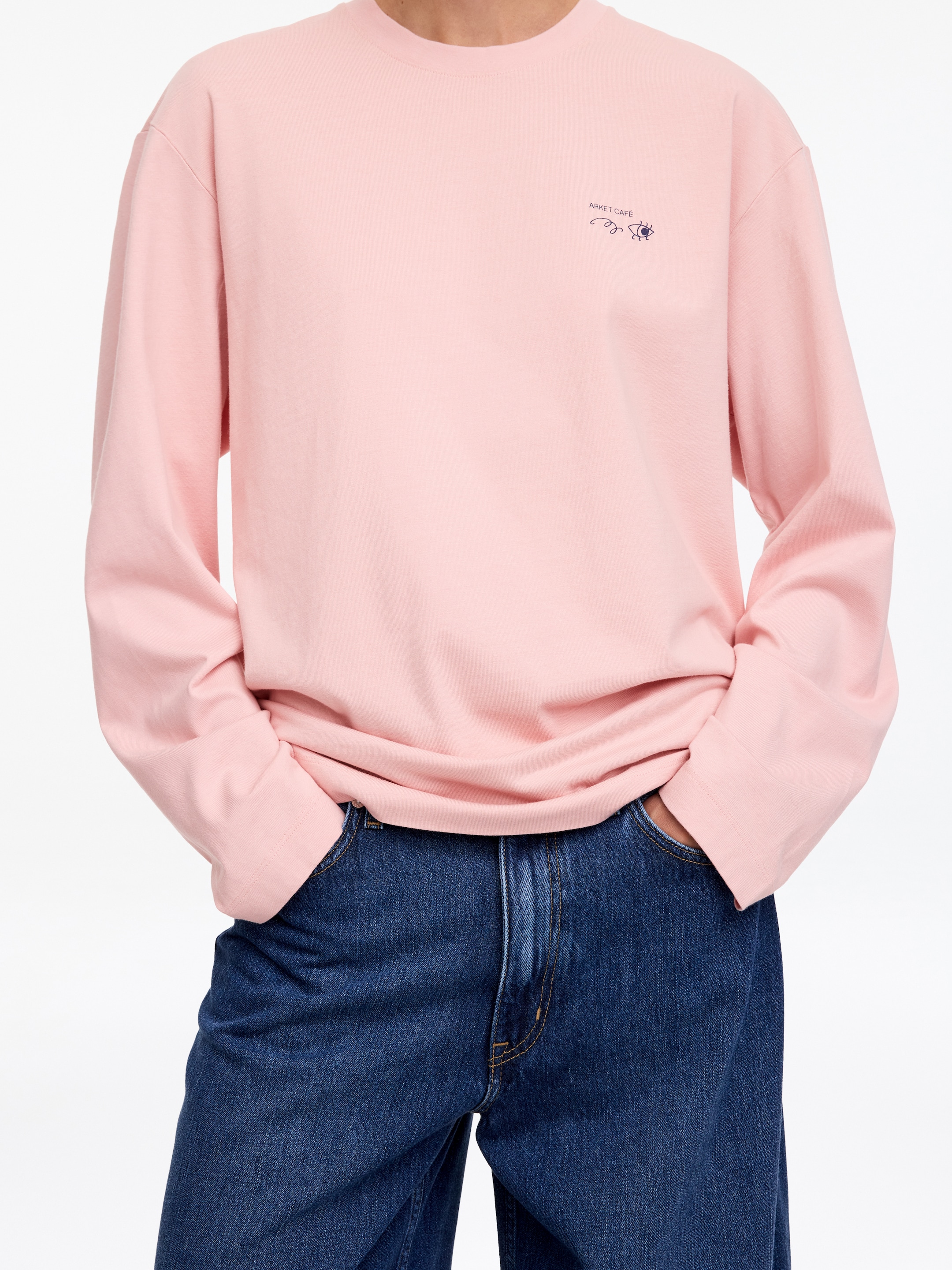 ARKET CAFÉ Long sleeve T-Shirt - Pink - Regular fit - Café - StillMedia/Lookbook - 9