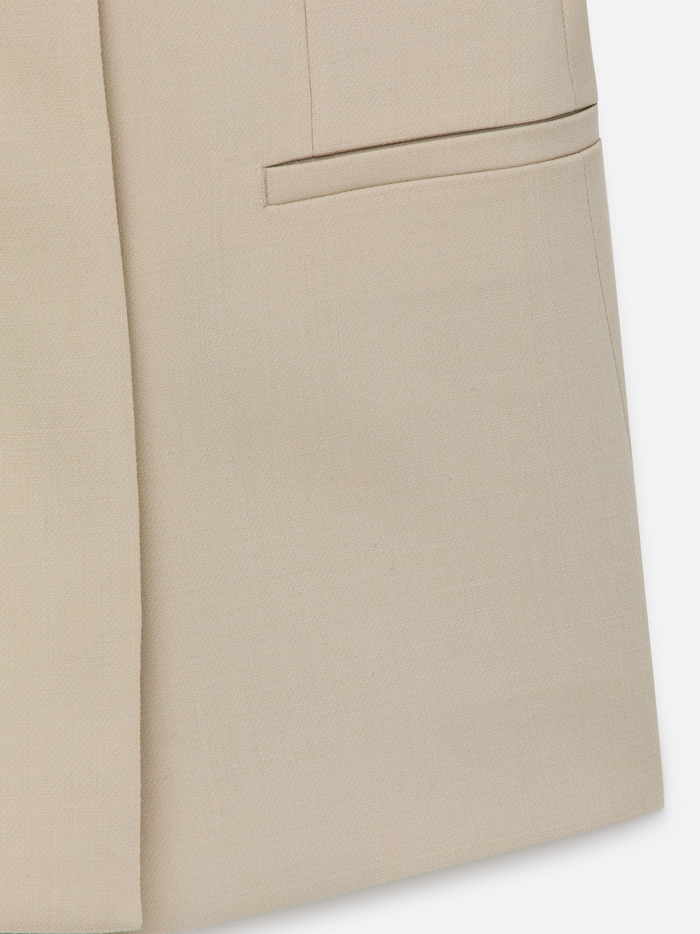Open-Neck Blazer - Beige - Slim fit - Women - StillMedia/DescriptiveDetail - 1