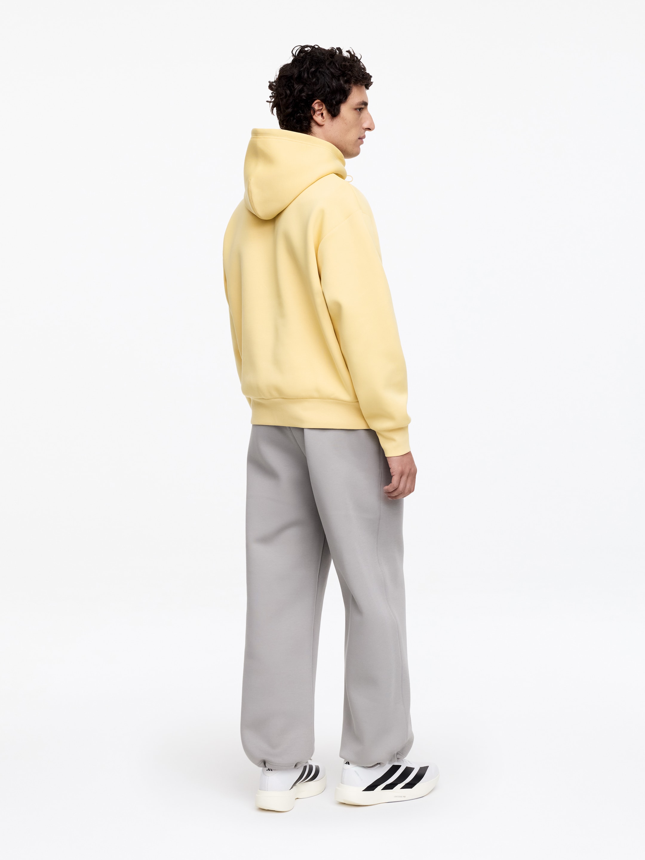 ARKET ACTIVE Hoodie - Gul - Loose fit - Men - StillMedia/Lookbook - 4