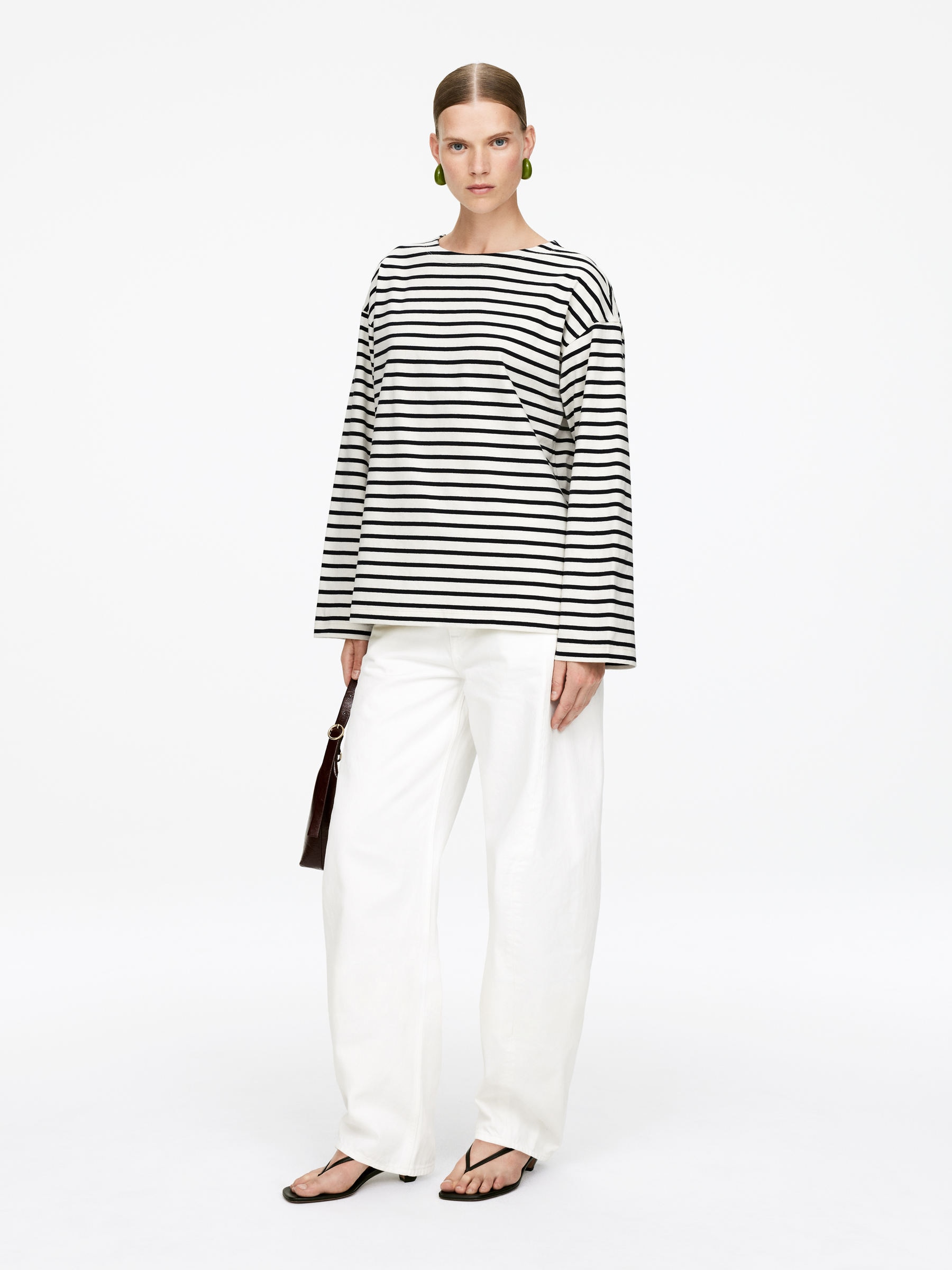 Langarmshirt - Dunkelblau/Cremeweiß - Regular Fit - Damen - StillMedia/Lookbook - 9